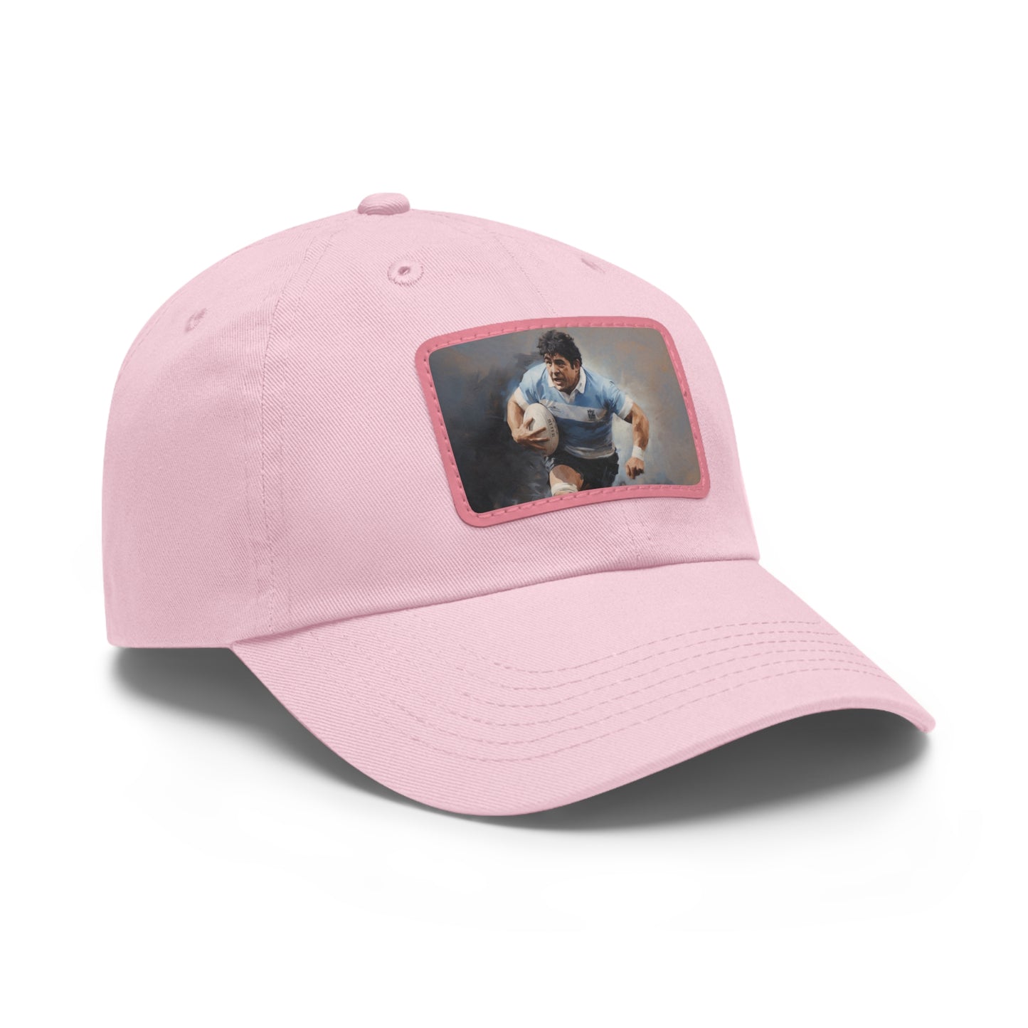 Rugby Maradona Rectangle Leather Patch Hat