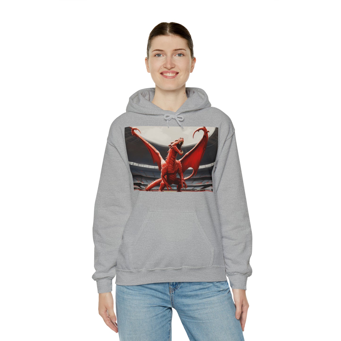 Welsh Dragon - light hoodies