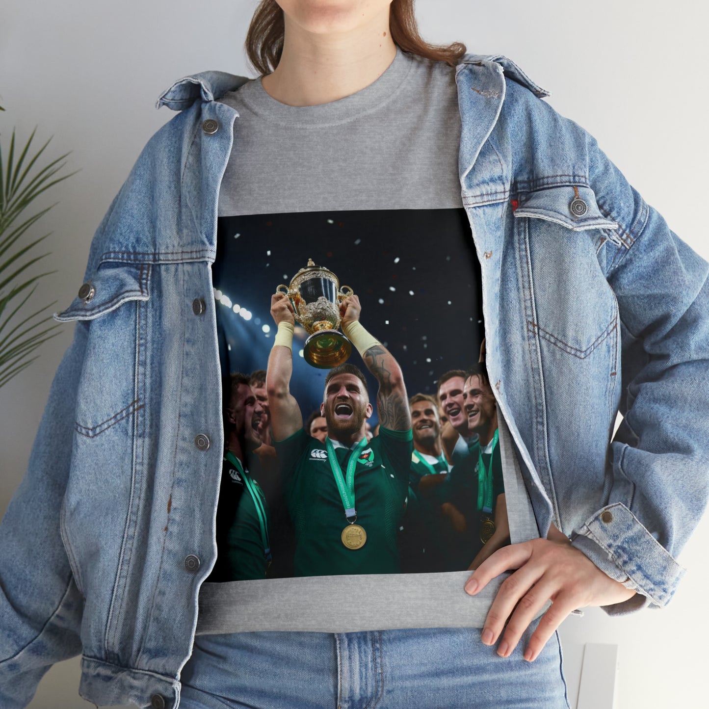 Ireland lifting the RWC - light shirts