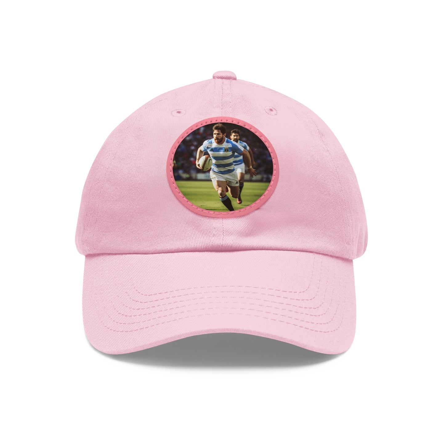 Rugby Messi Round Leather Patch Hat