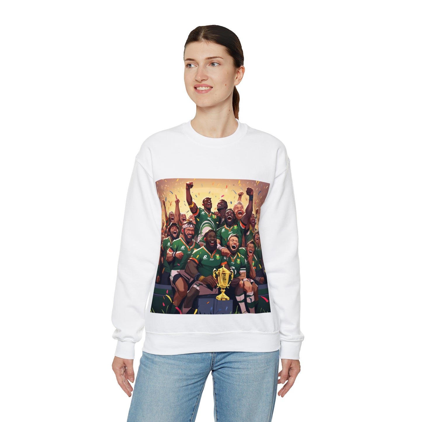 Springboks Celebrating with RWC - light sweatshirts