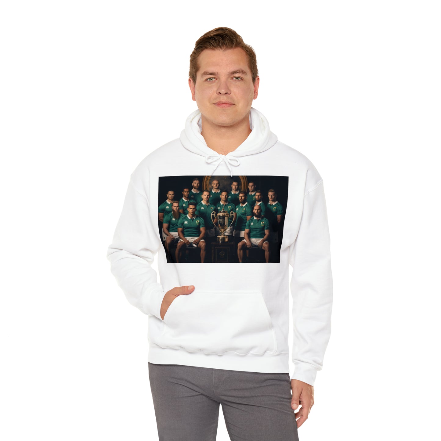 Ireland World Cup photoshoot - light hoodies