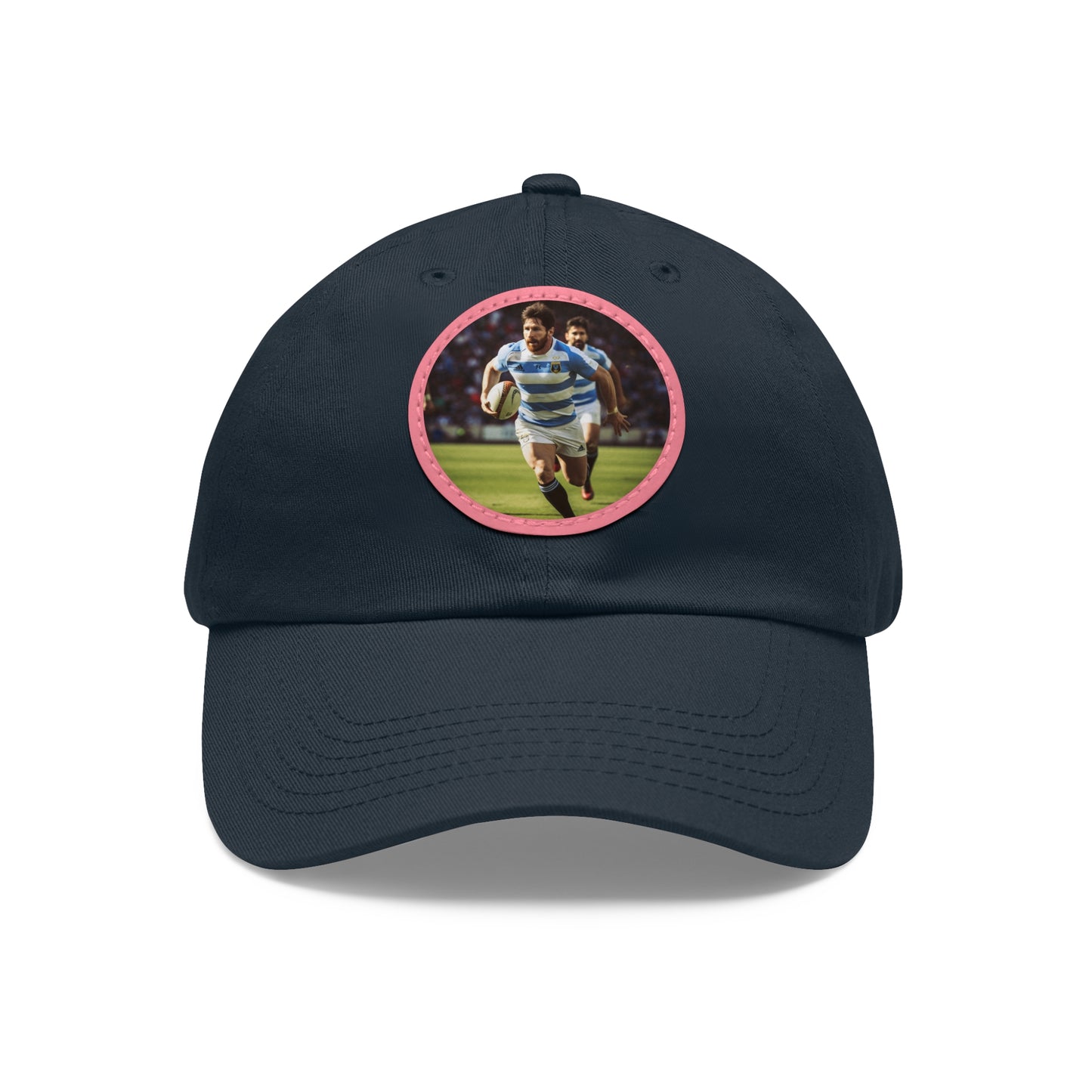 Rugby Messi Round Leather Patch Hat