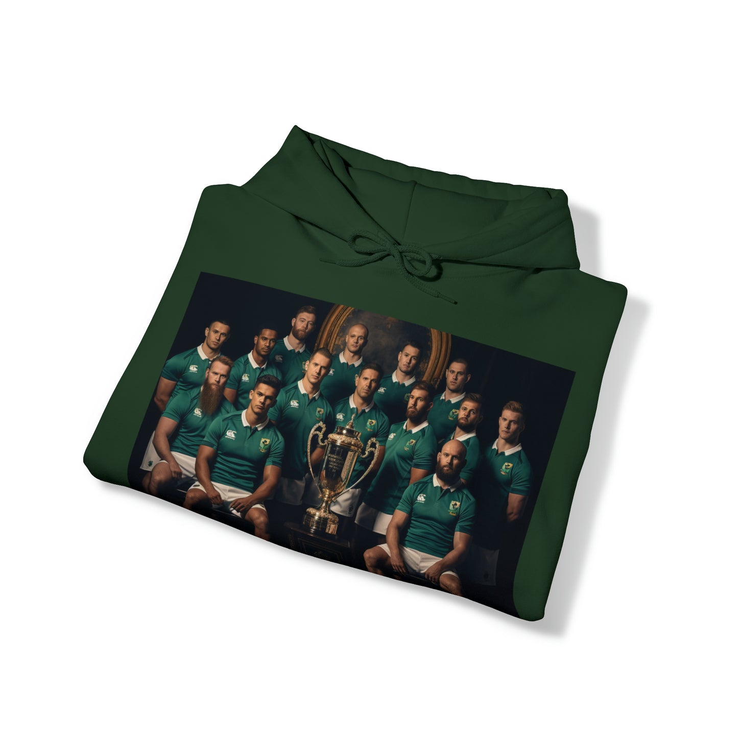 Ireland World Cup photoshoot - dark hoodies
