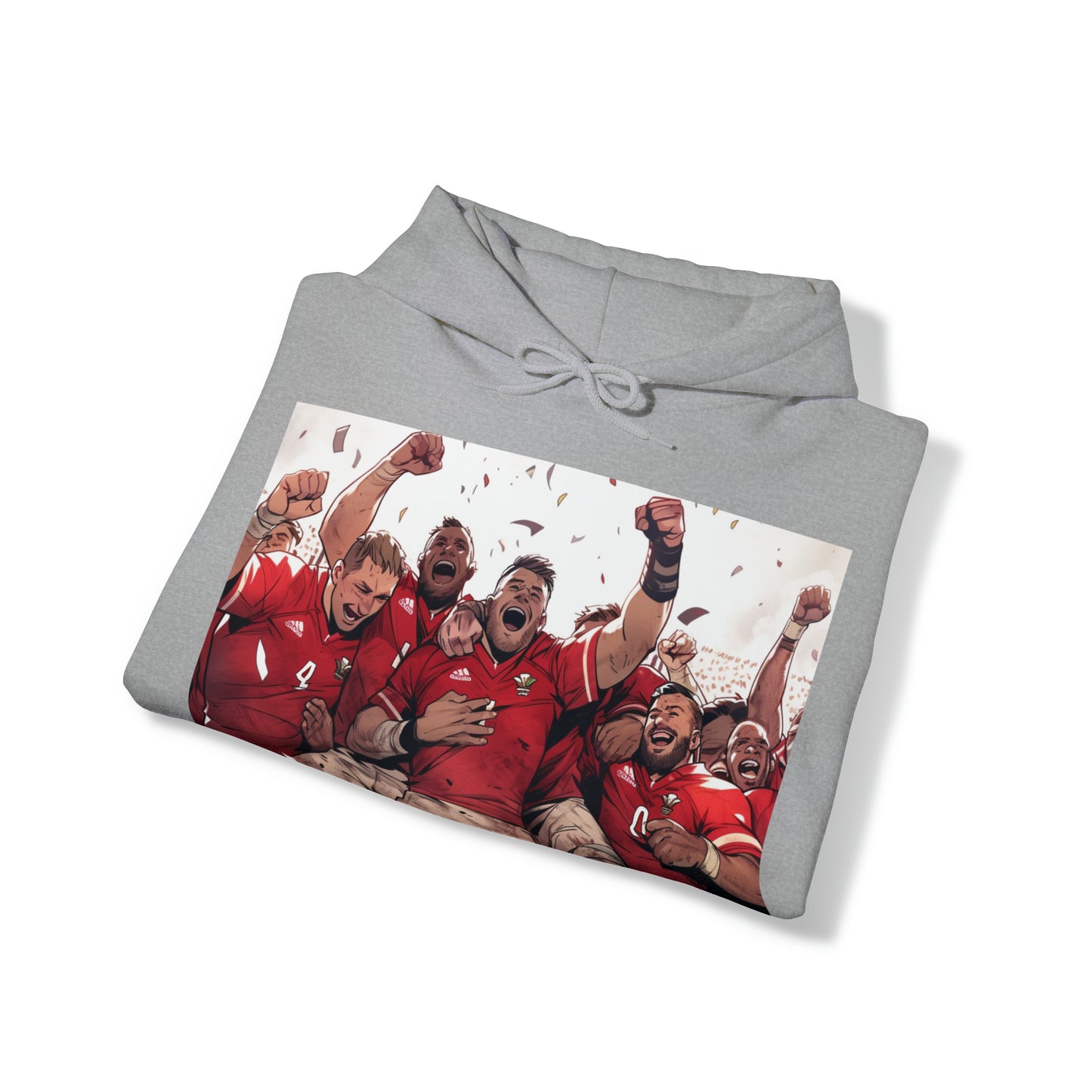 Wales Celebrating - light hoodies