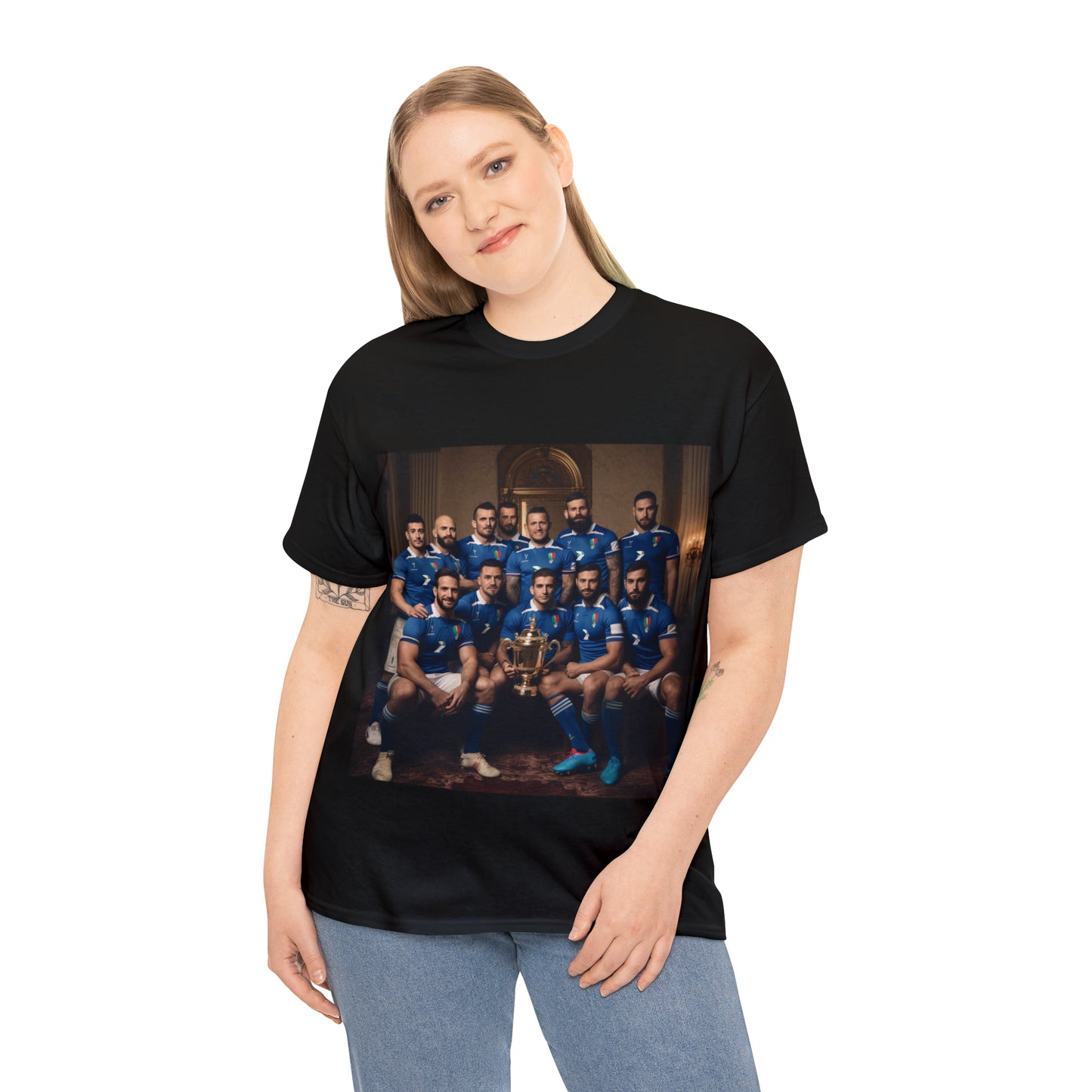Italy World Cup photoshoot - dark shirts