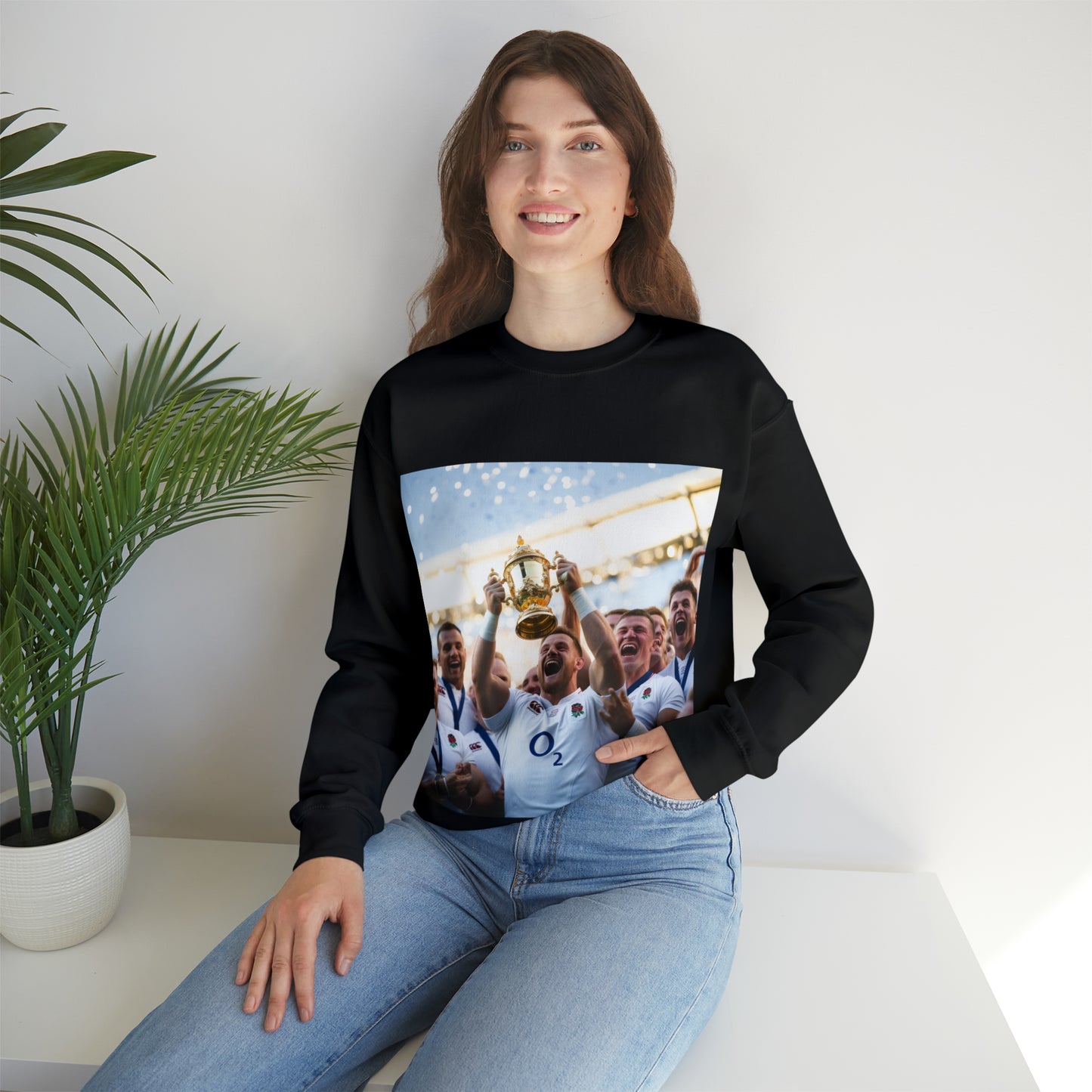 England Lifting Web Ellis Cup - black sweatshirt