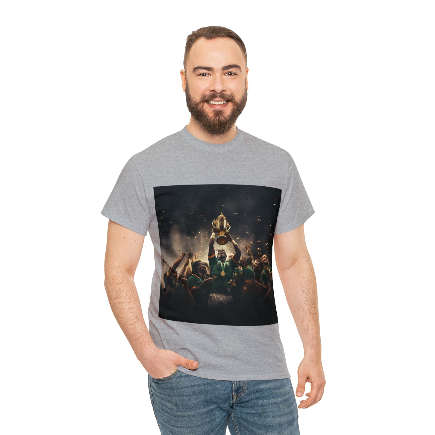 Springboks lifting RWC - light shirts