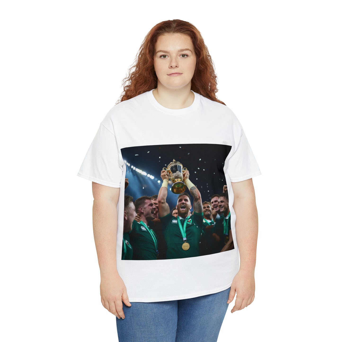 Ireland lifting the RWC - light shirts