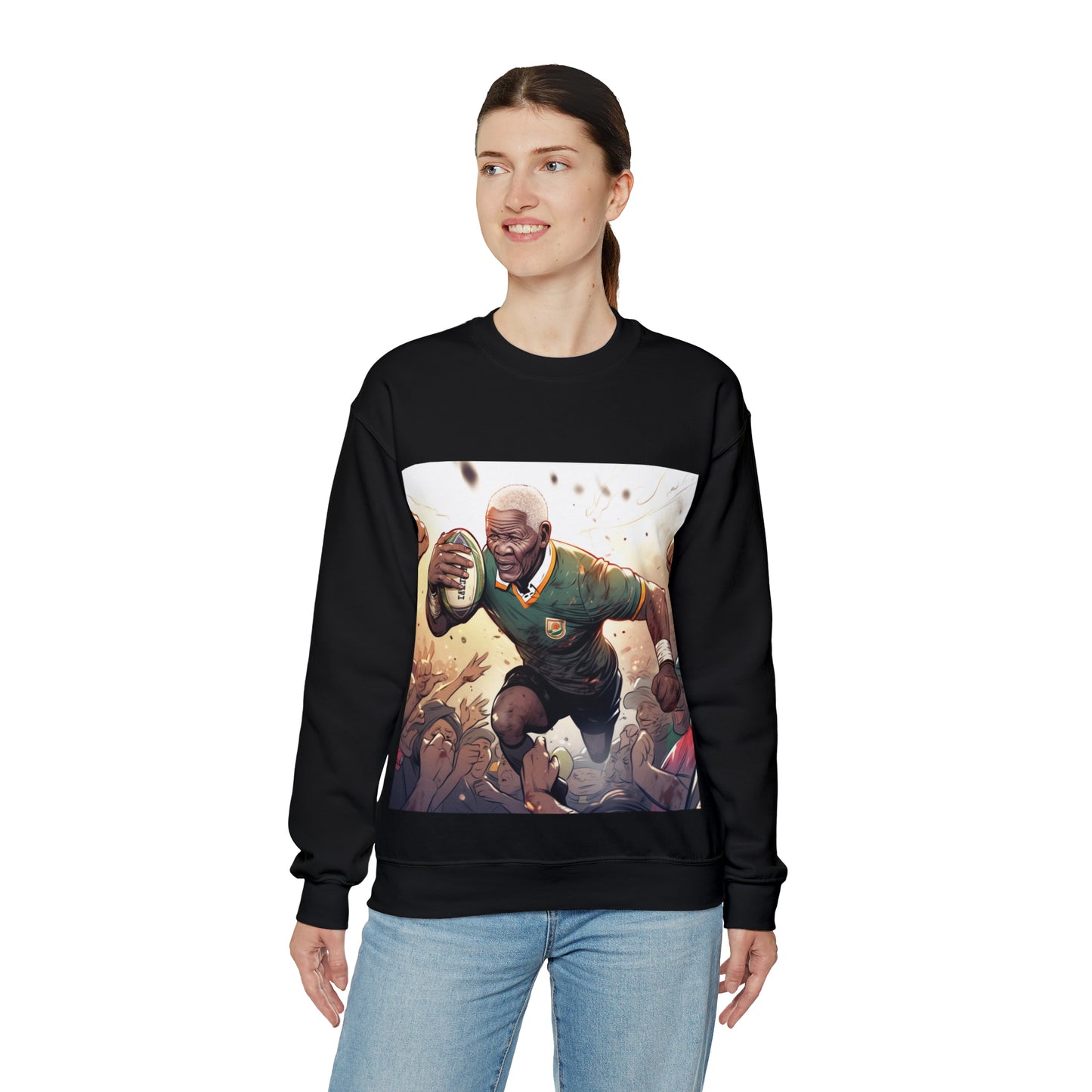 Rugby Mandela - black sweatshirt