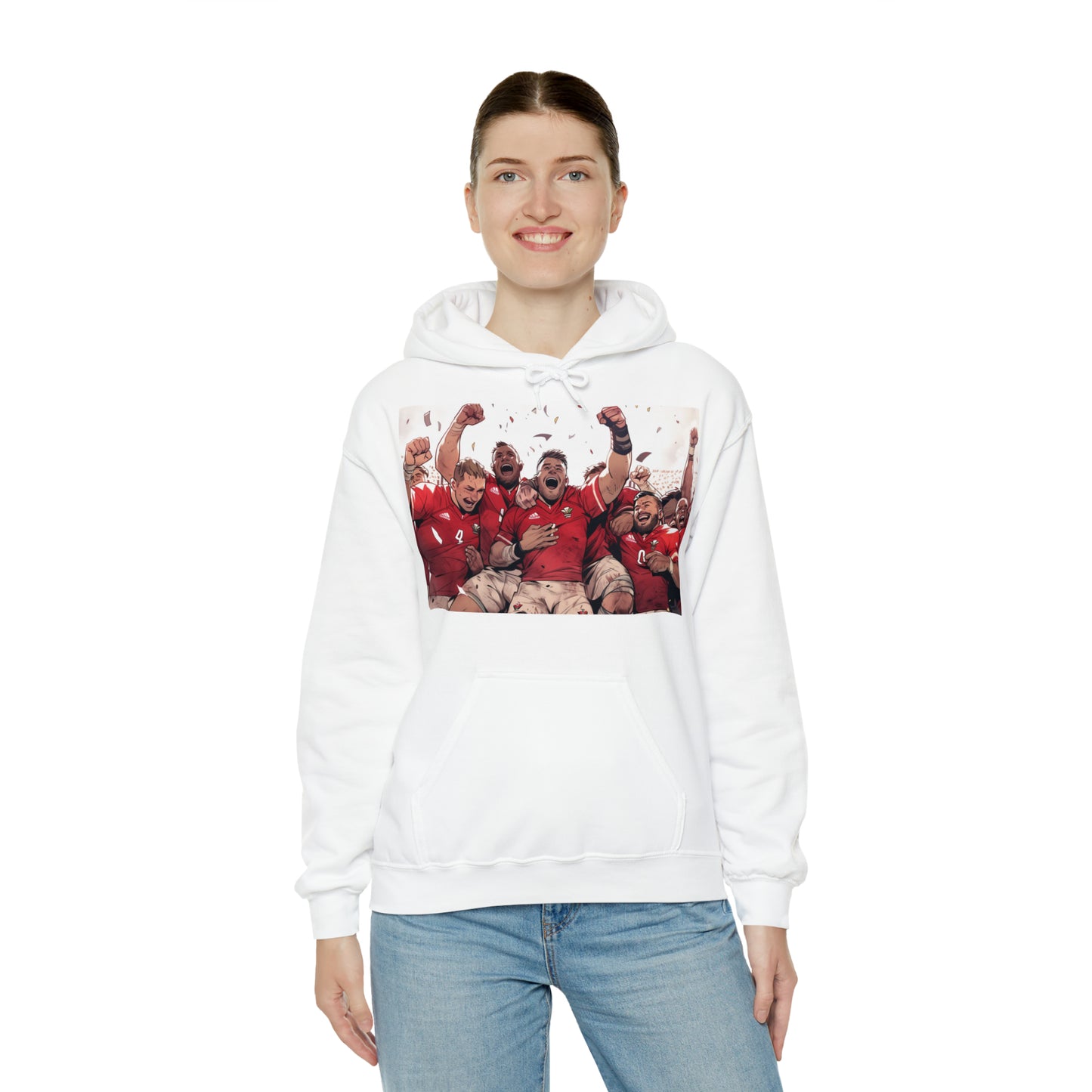 Wales Celebrating - light hoodies