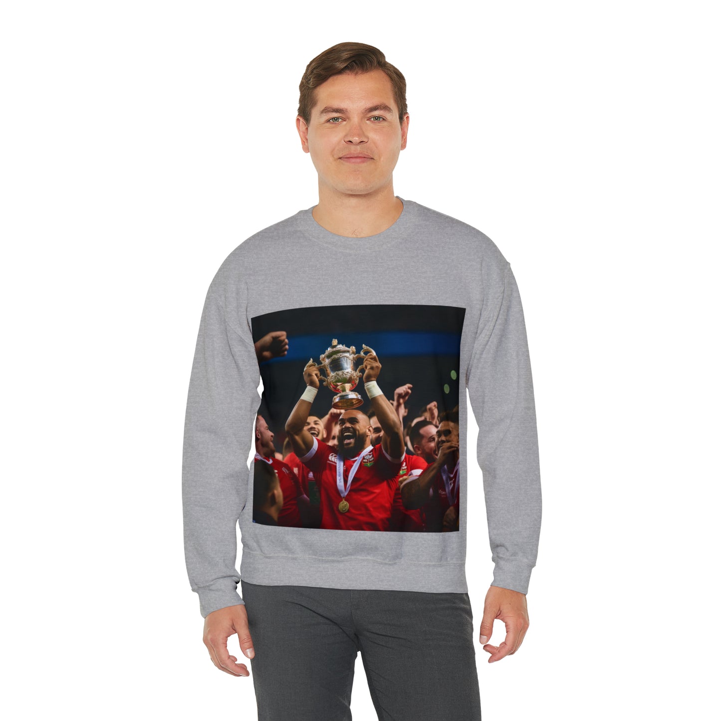 Tonga lifting the RWC - light sweatshirts