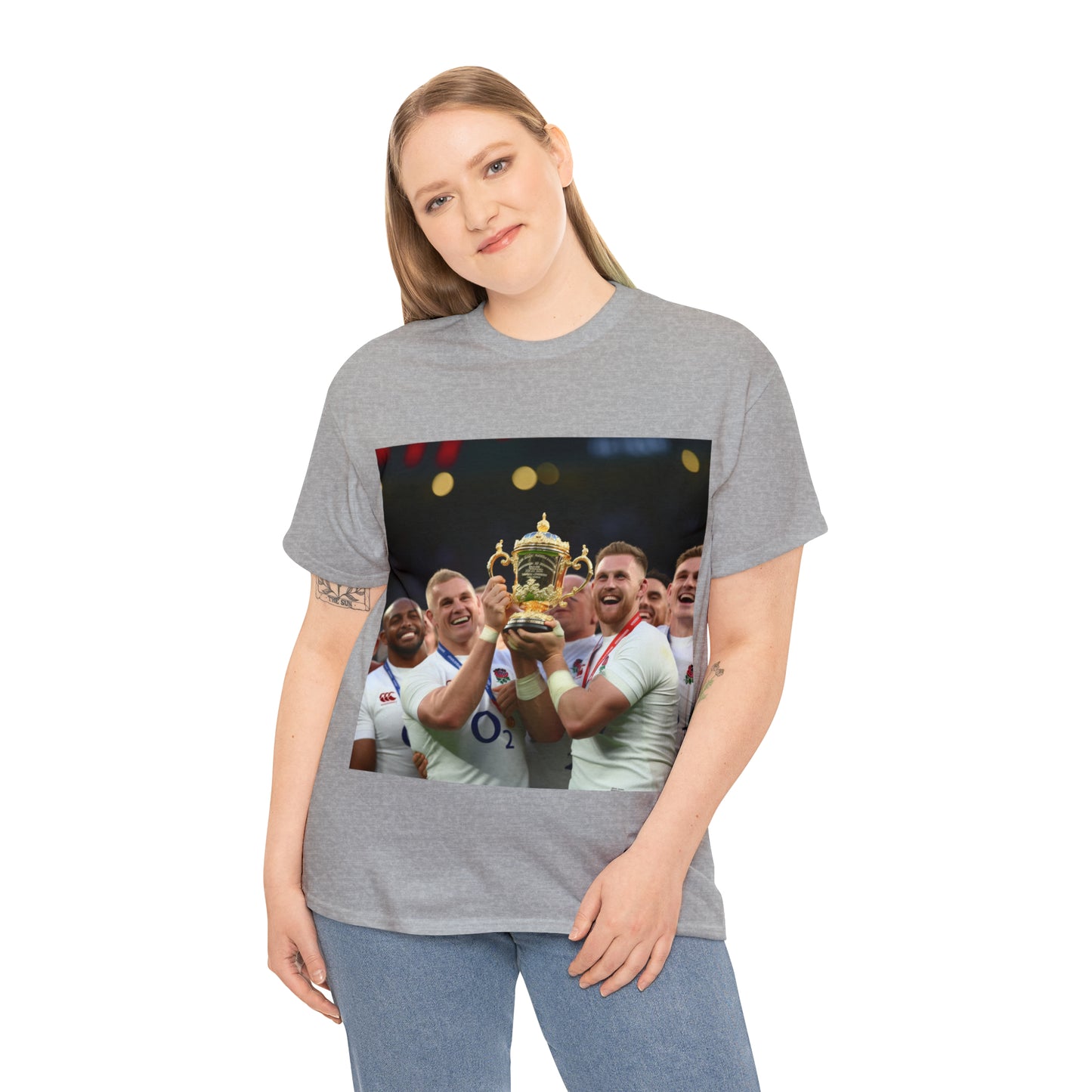 England Celebrating Winning World Cup - light shirts