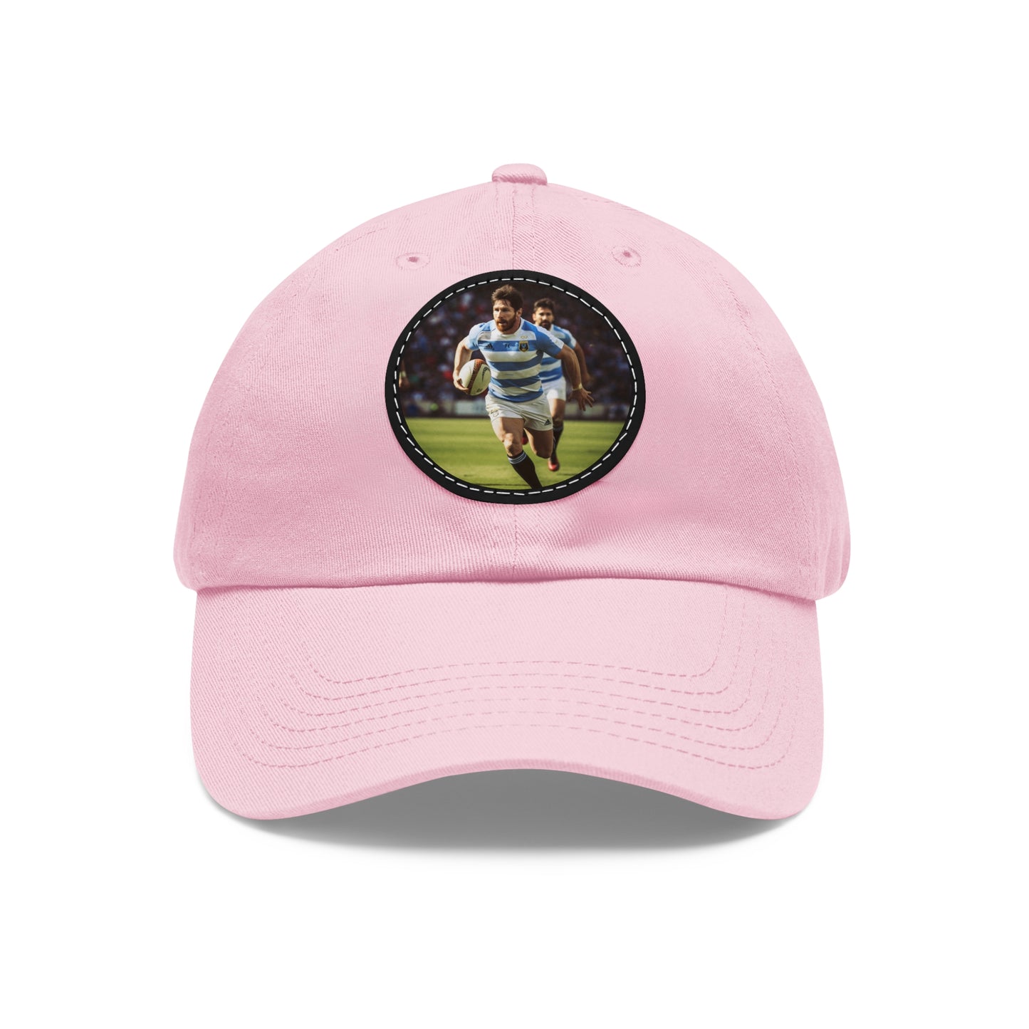 Rugby Messi Round Leather Patch Hat