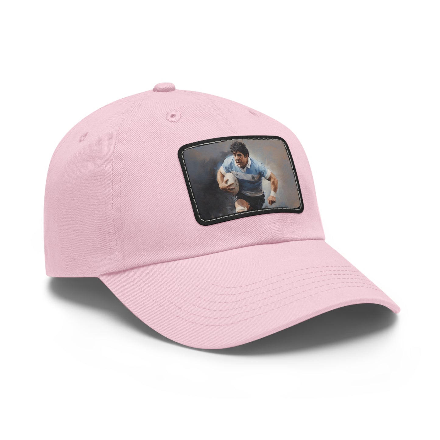 Rugby Maradona Rectangle Leather Patch Hat