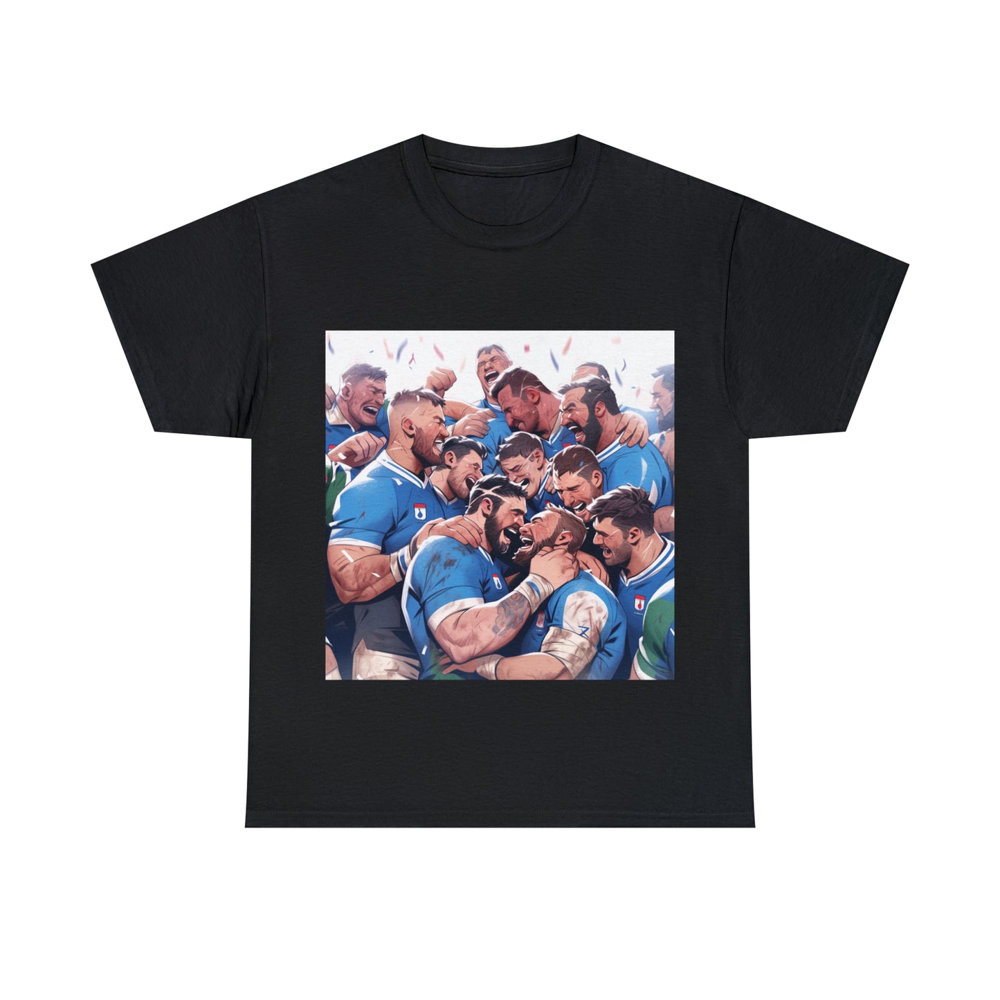 Post Match Italy - dark shirts