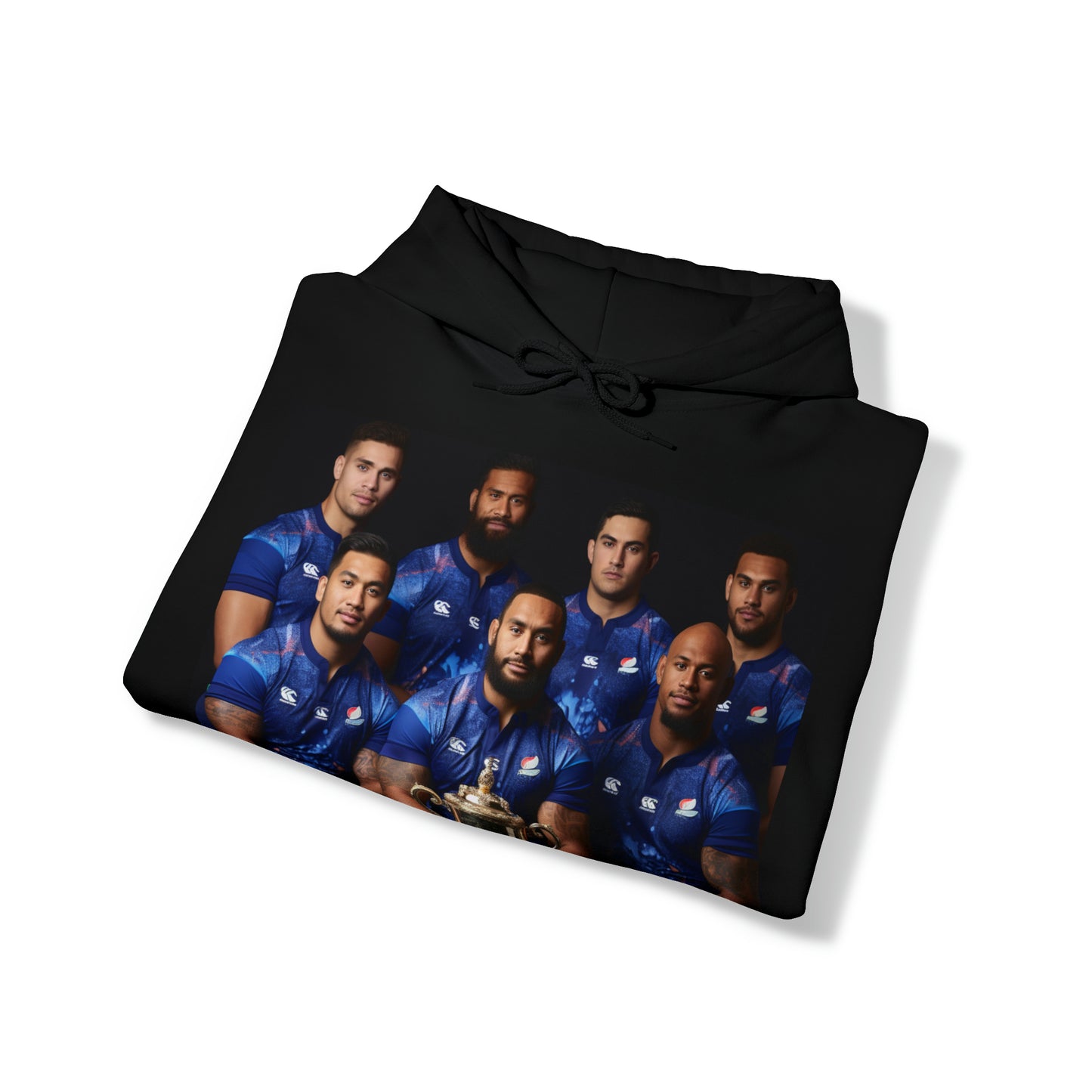 Samoa RWC Photoshoot - dark hoodies