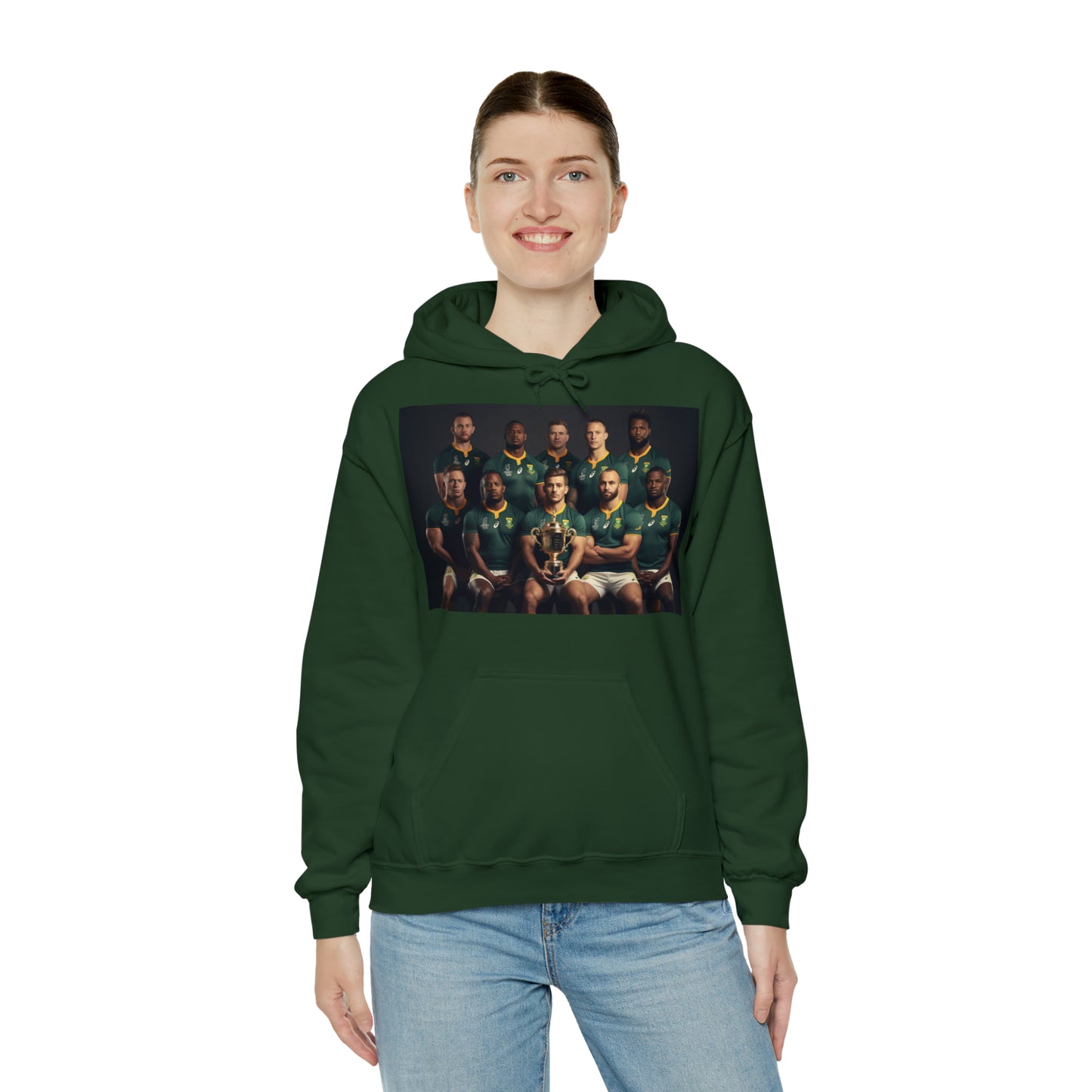 Springbok RWC photoshoot - dark hoodies