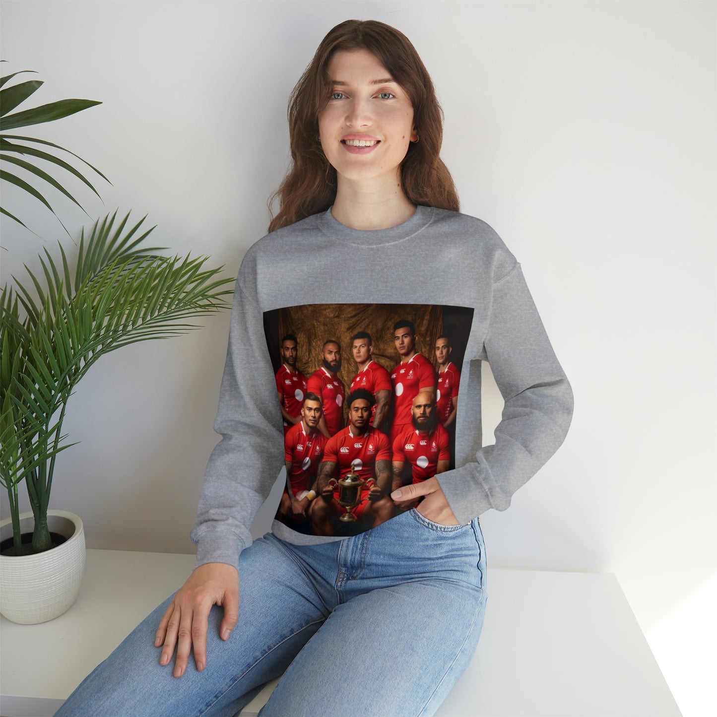 Tonga RWC photoshoot - light sweatshirts