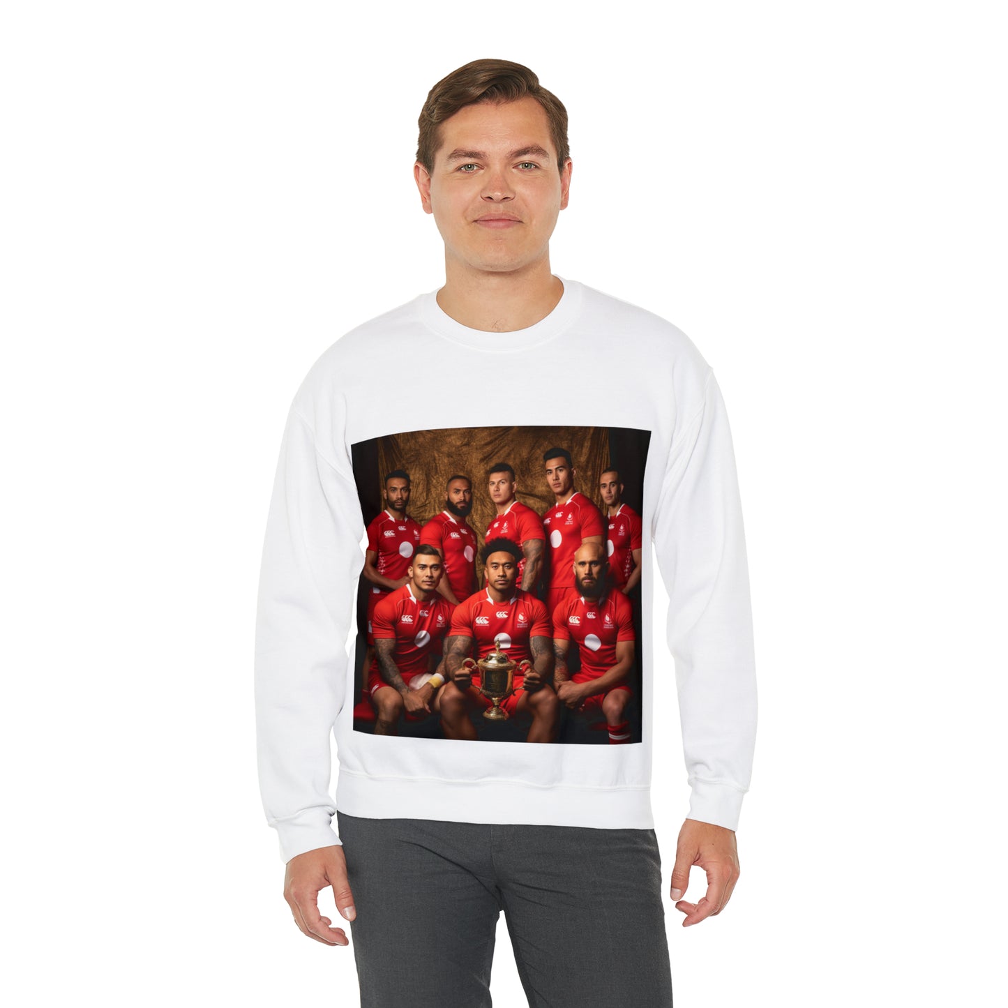 Tonga RWC photoshoot - light sweatshirts