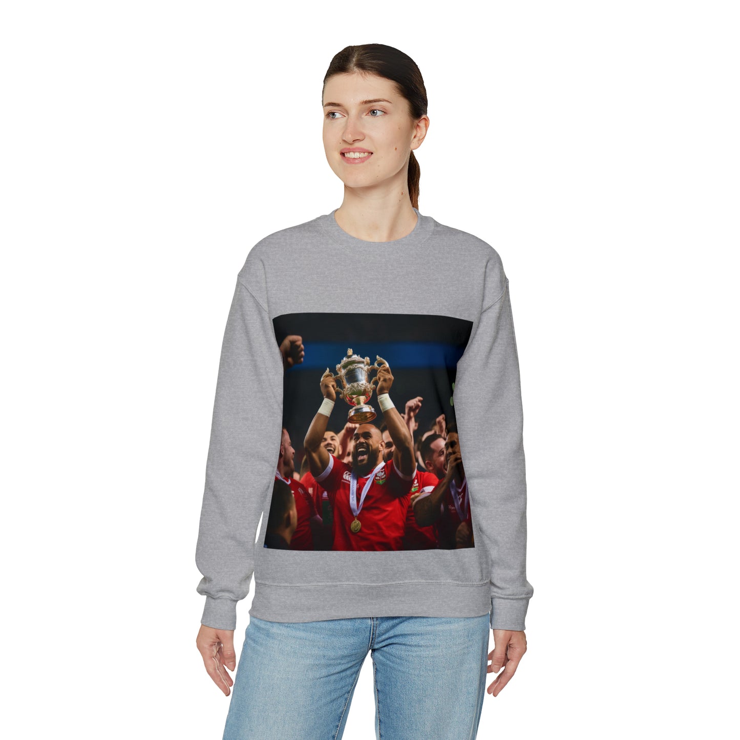 Tonga lifting the RWC - light sweatshirts
