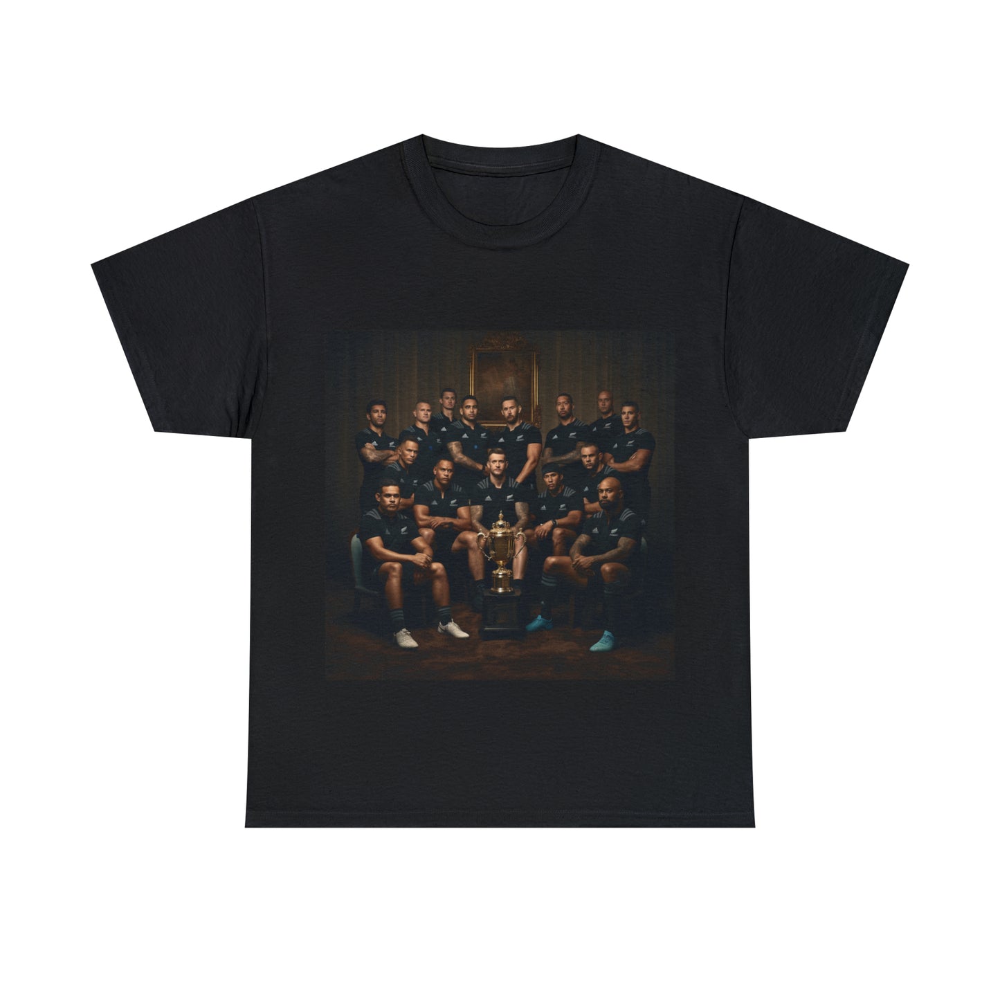 All Blacks with Web Ellis Cup - black shirt