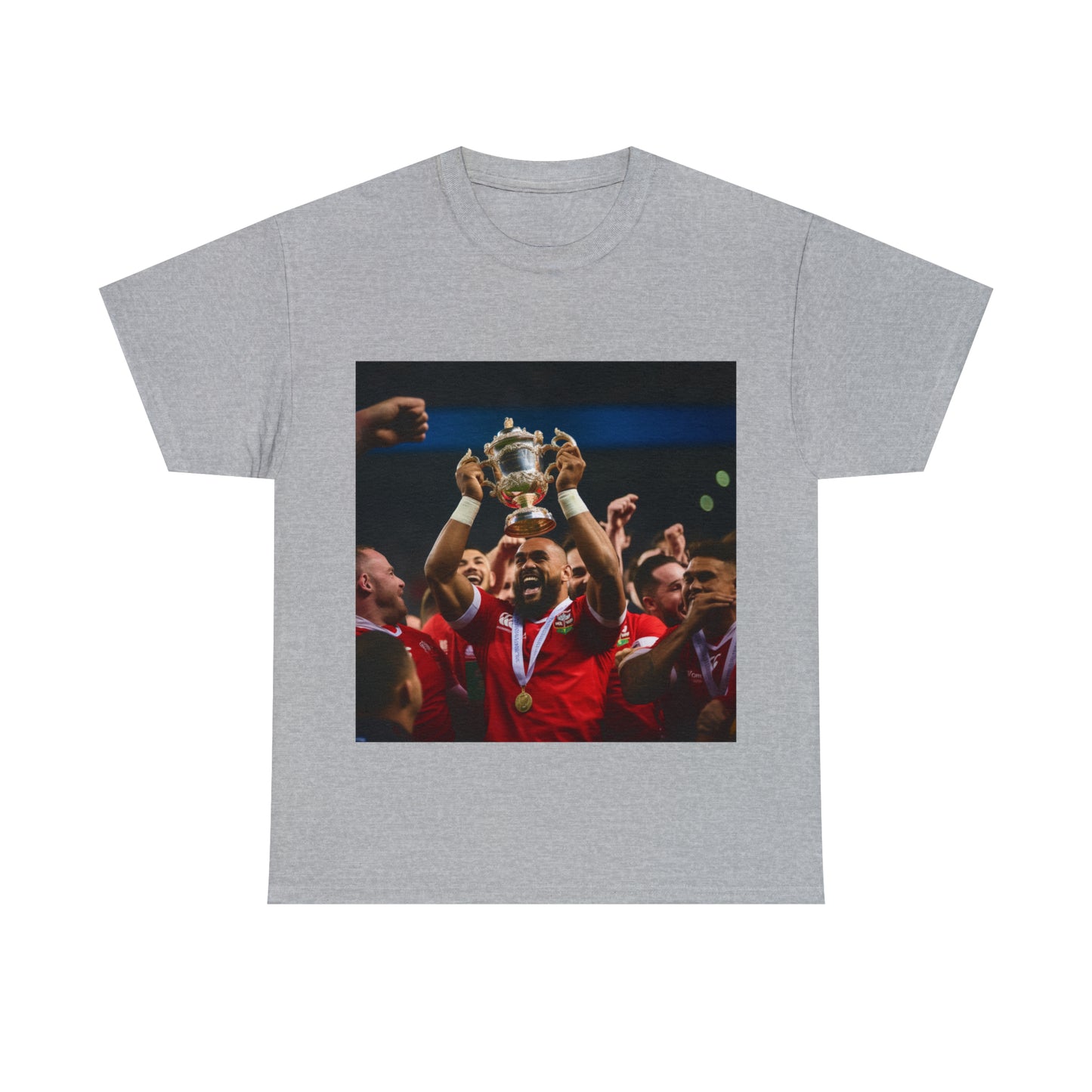 Tonga lifting the RWC - light shirts