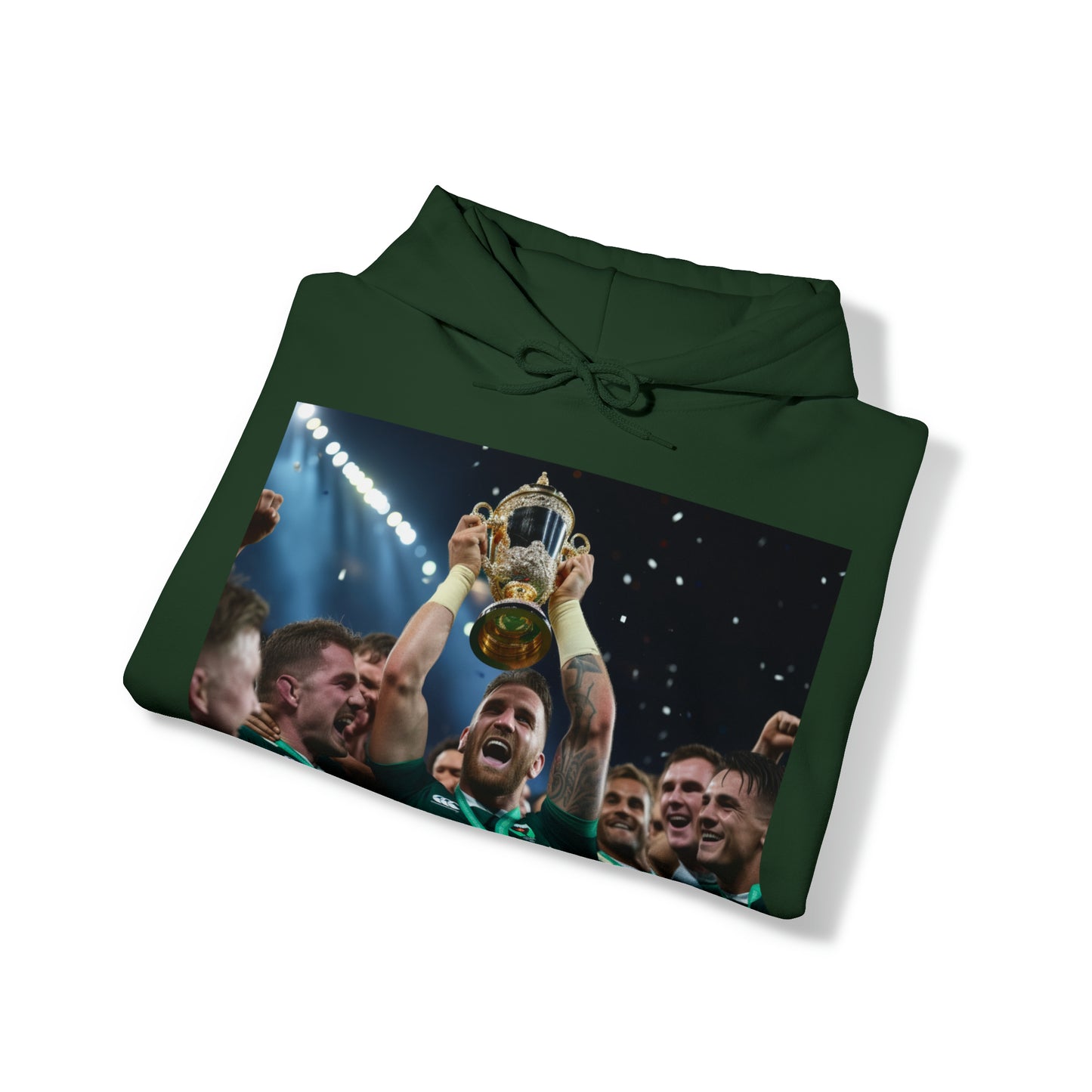 Ireland lifting the RWC - dark hoodies