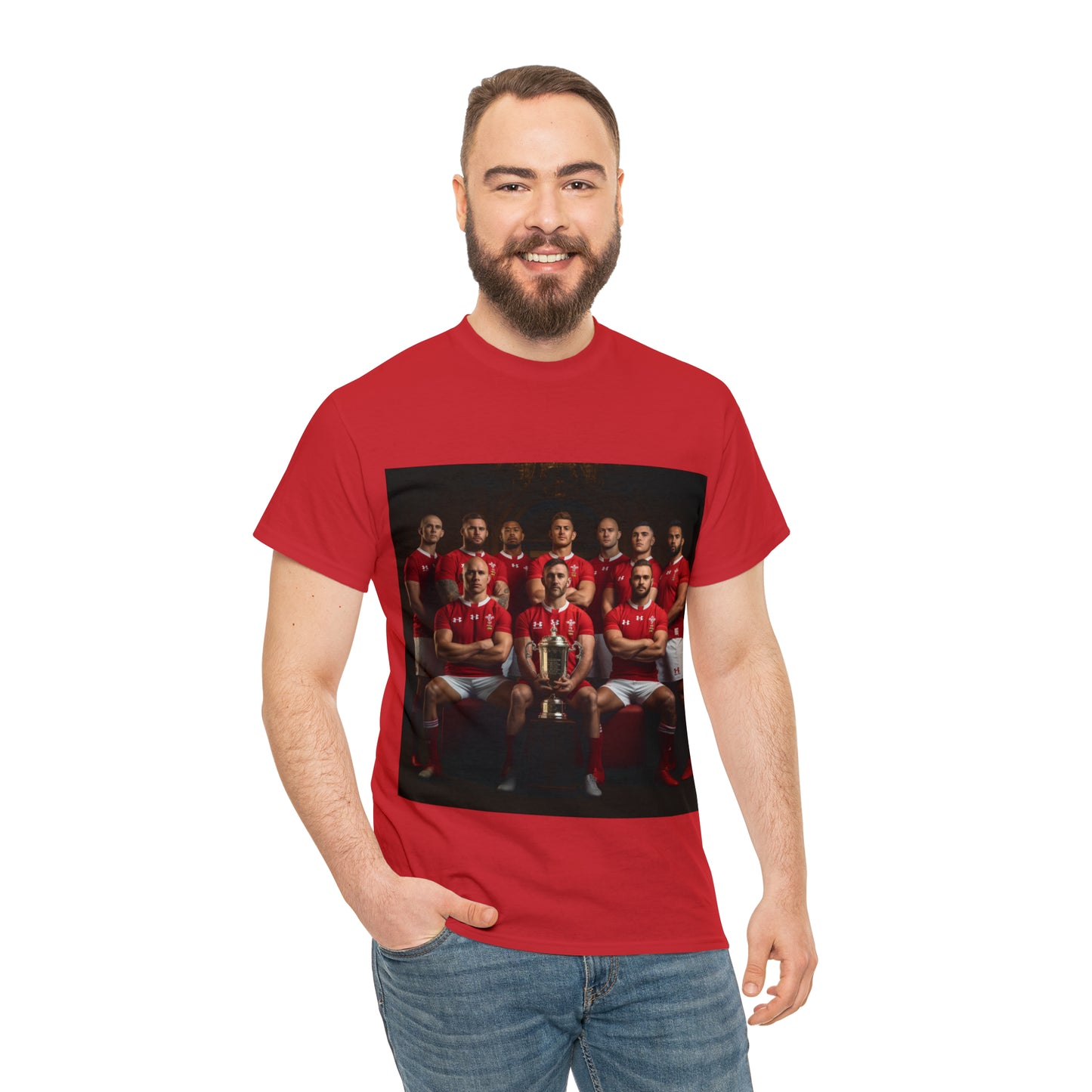 Wales RWC Photoshoot - dark shirts