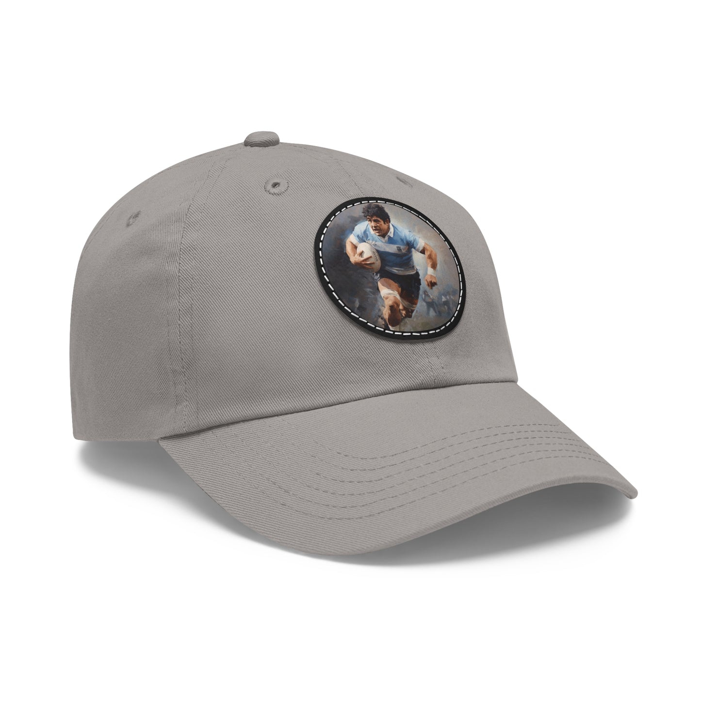 Rugby Maradona Round Leather Patch Hat