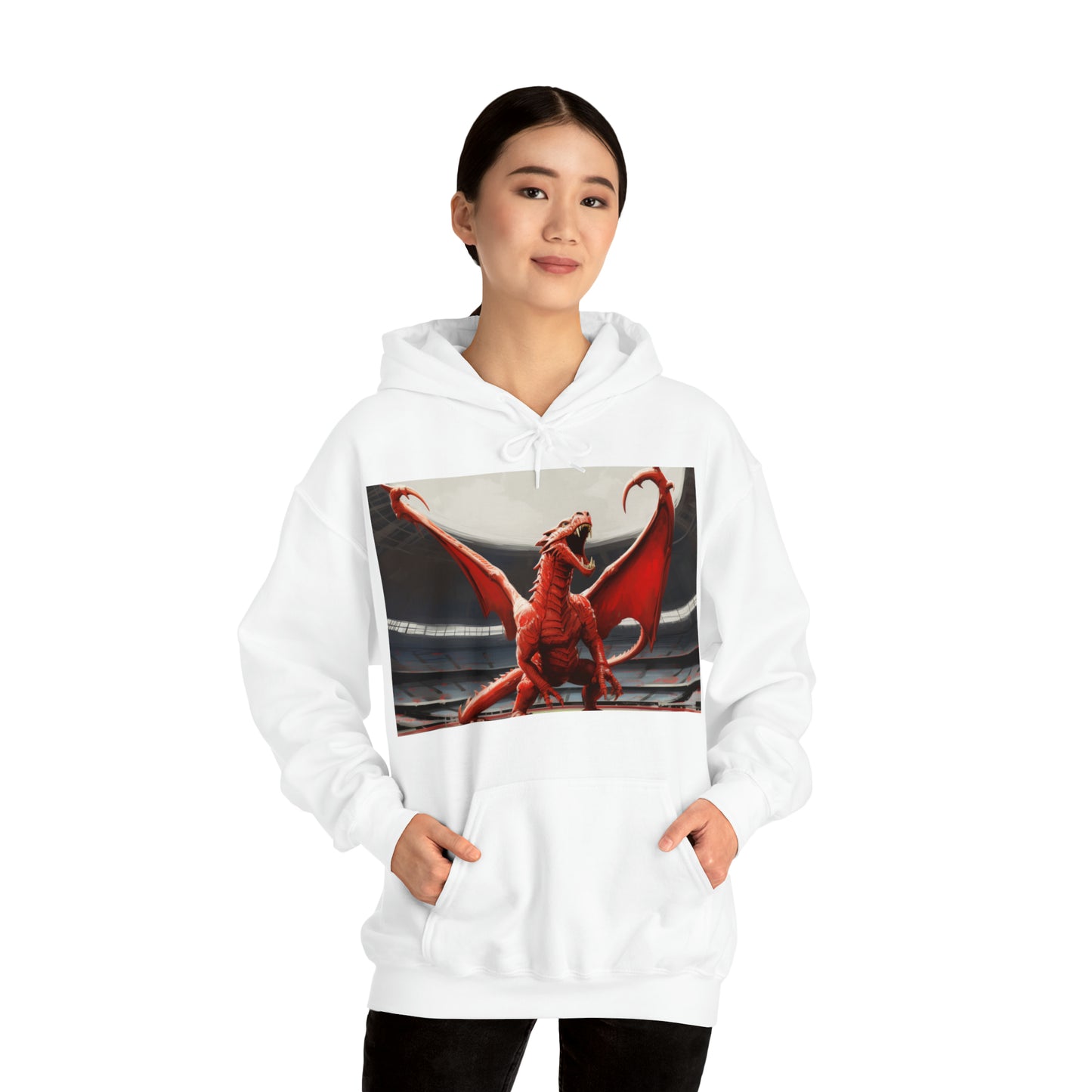 Welsh Dragon - light hoodies