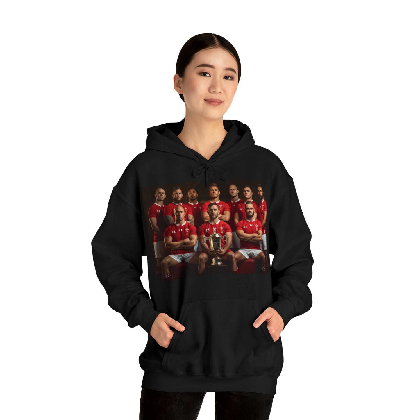 Wales RWC Photoshoot - dark hoodies