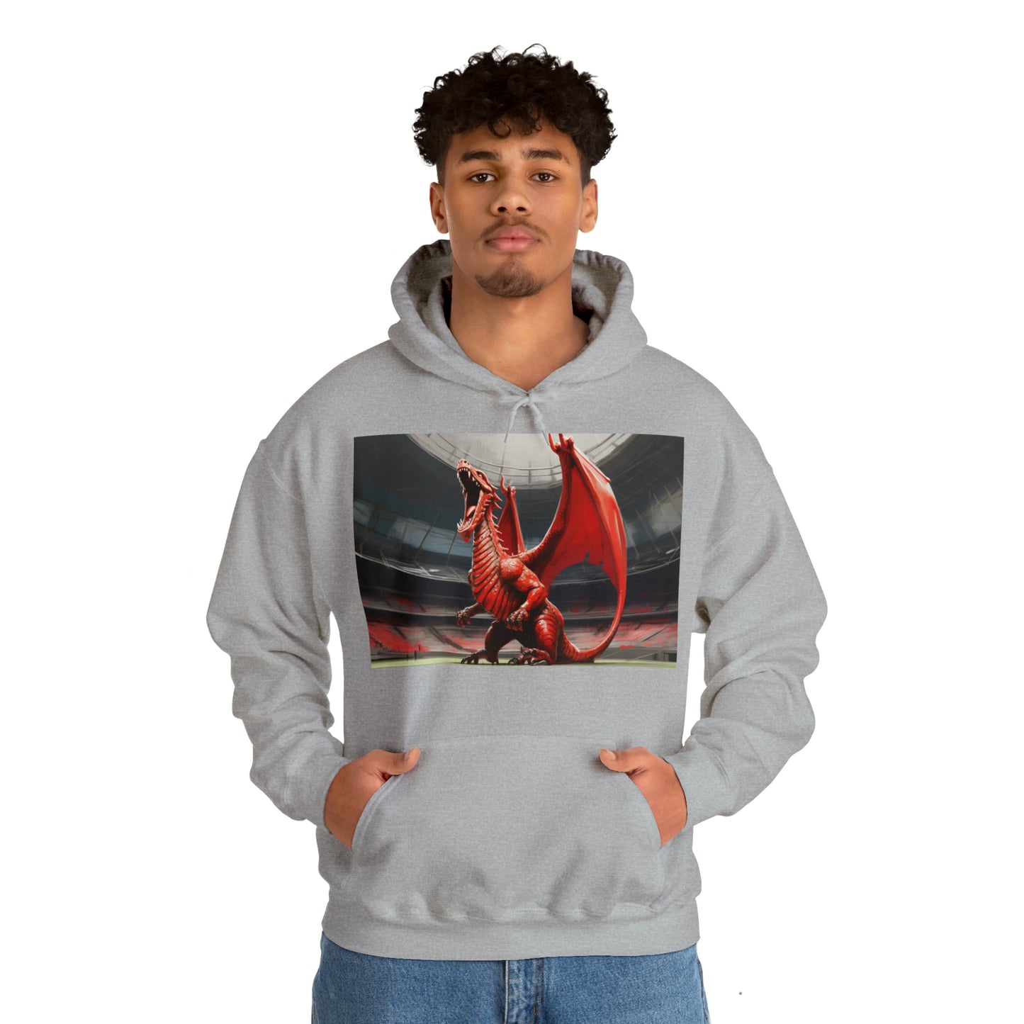 Welsh Dragon 2 - light hoodies