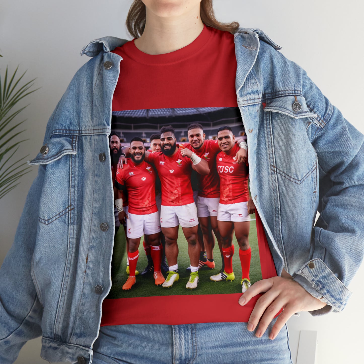 Post Match Tonga - dark shirts