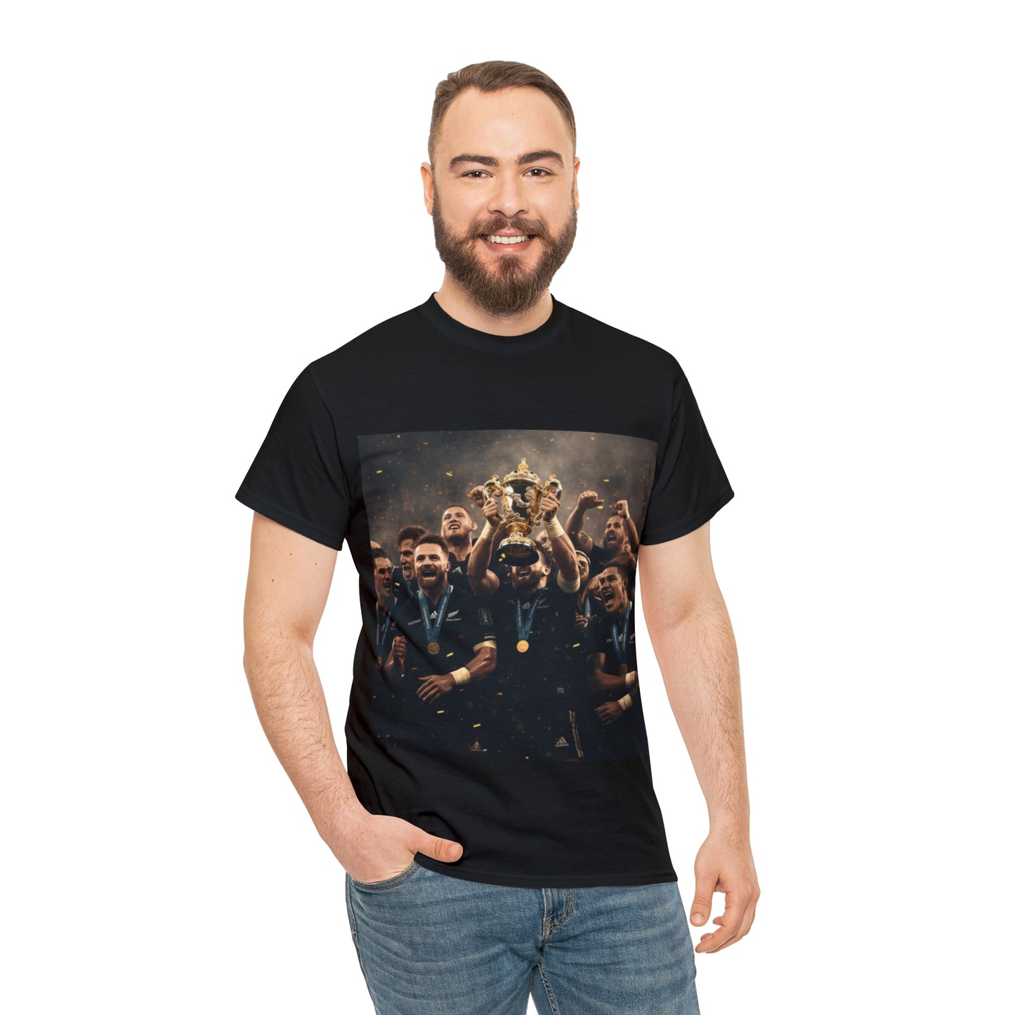All Blacks World Cup Winners - black shirt