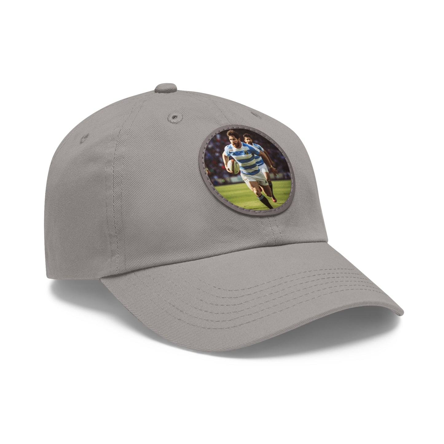 Rugby Messi Round Leather Patch Hat
