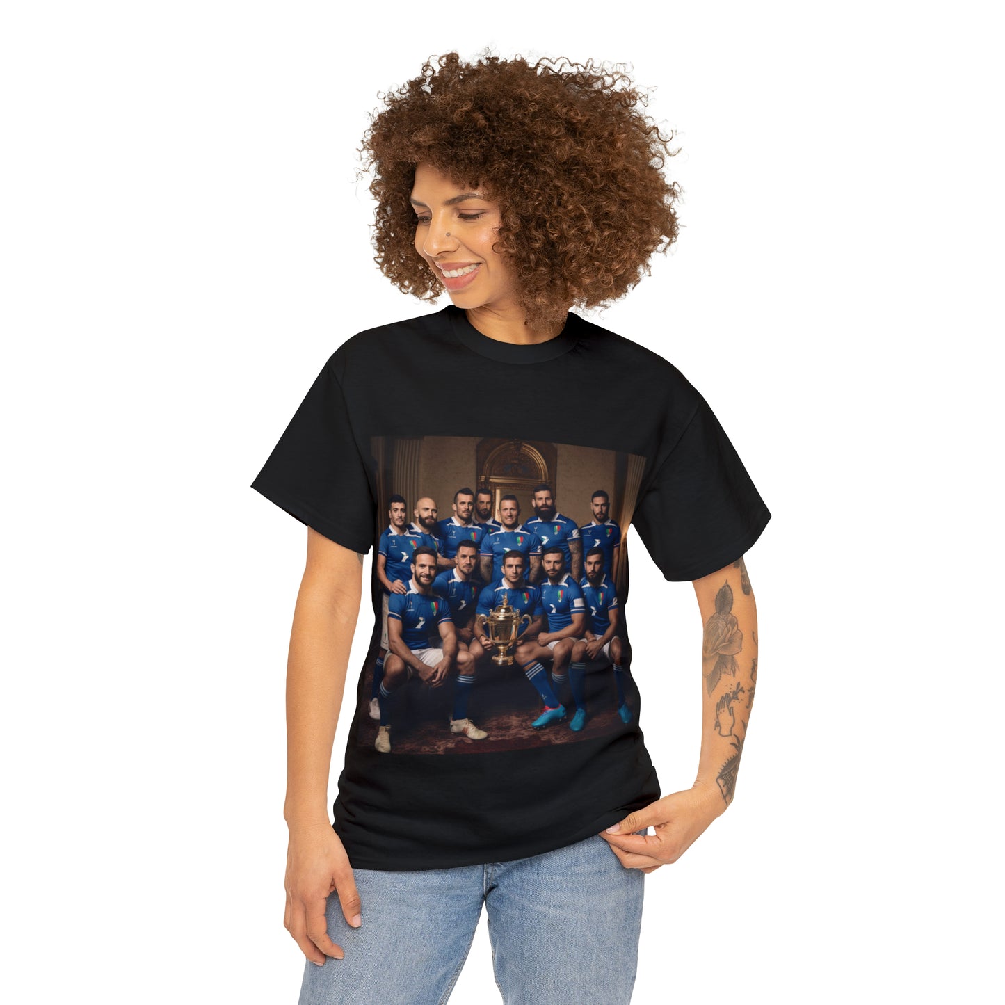 Italy World Cup photoshoot - dark shirts