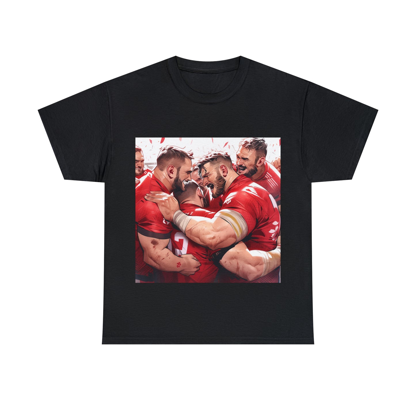 Post Match Wales - dark shirts