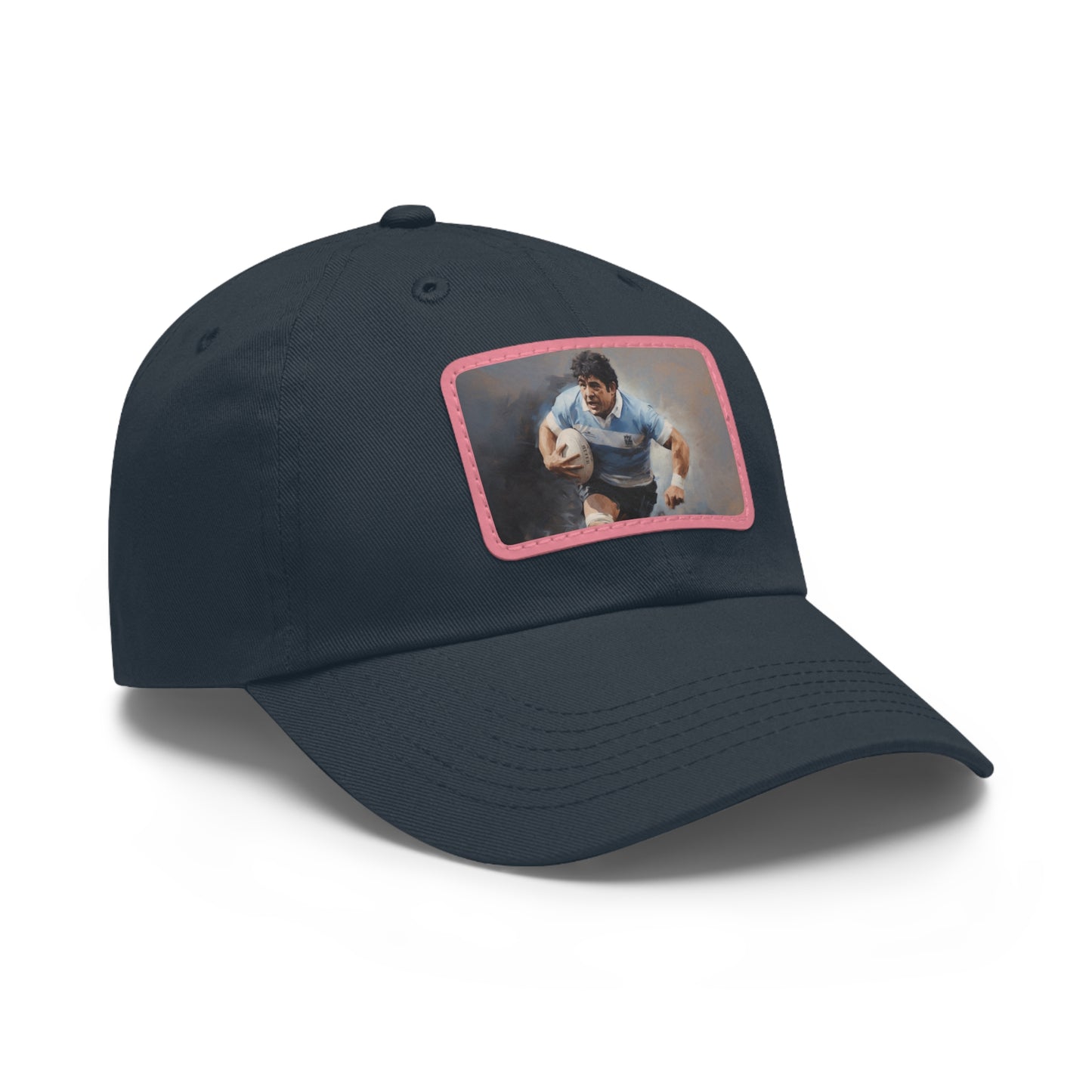 Rugby Maradona Rectangle Leather Patch Hat