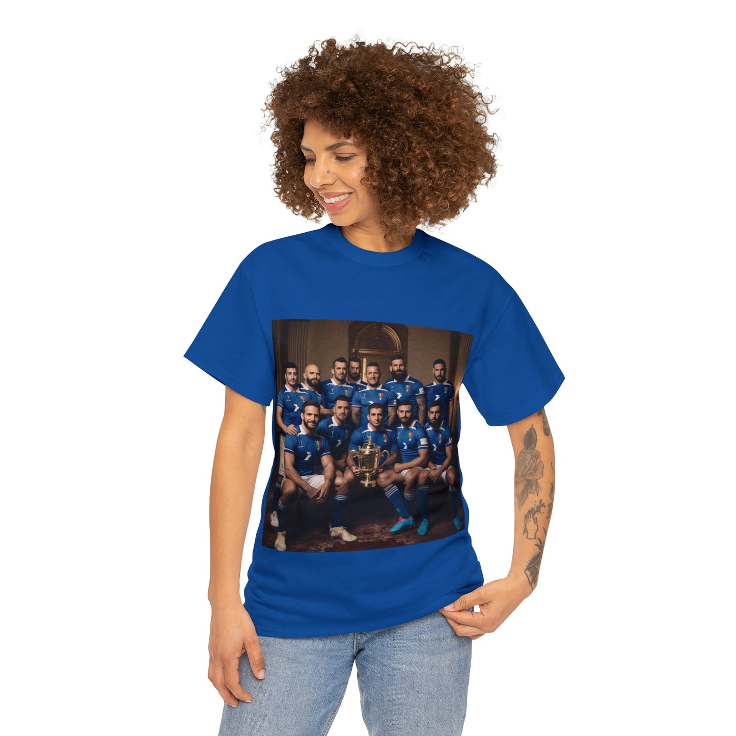Italy World Cup photoshoot - dark shirts
