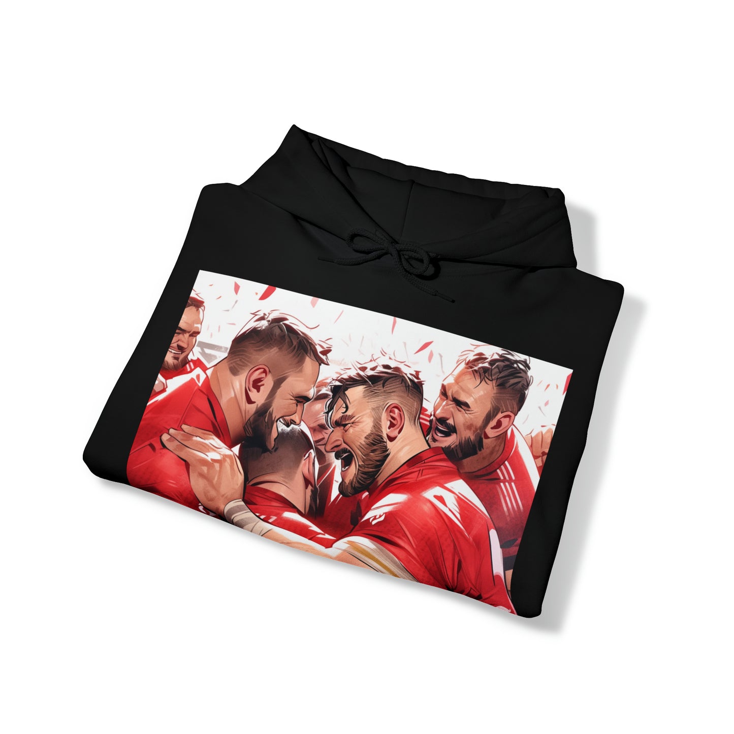 Post Match Wales - dark hoodies