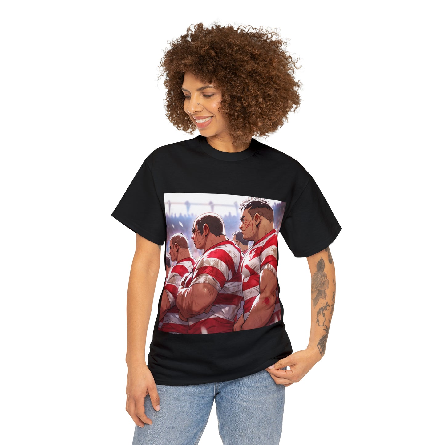 Post Match Japan - dark shirts