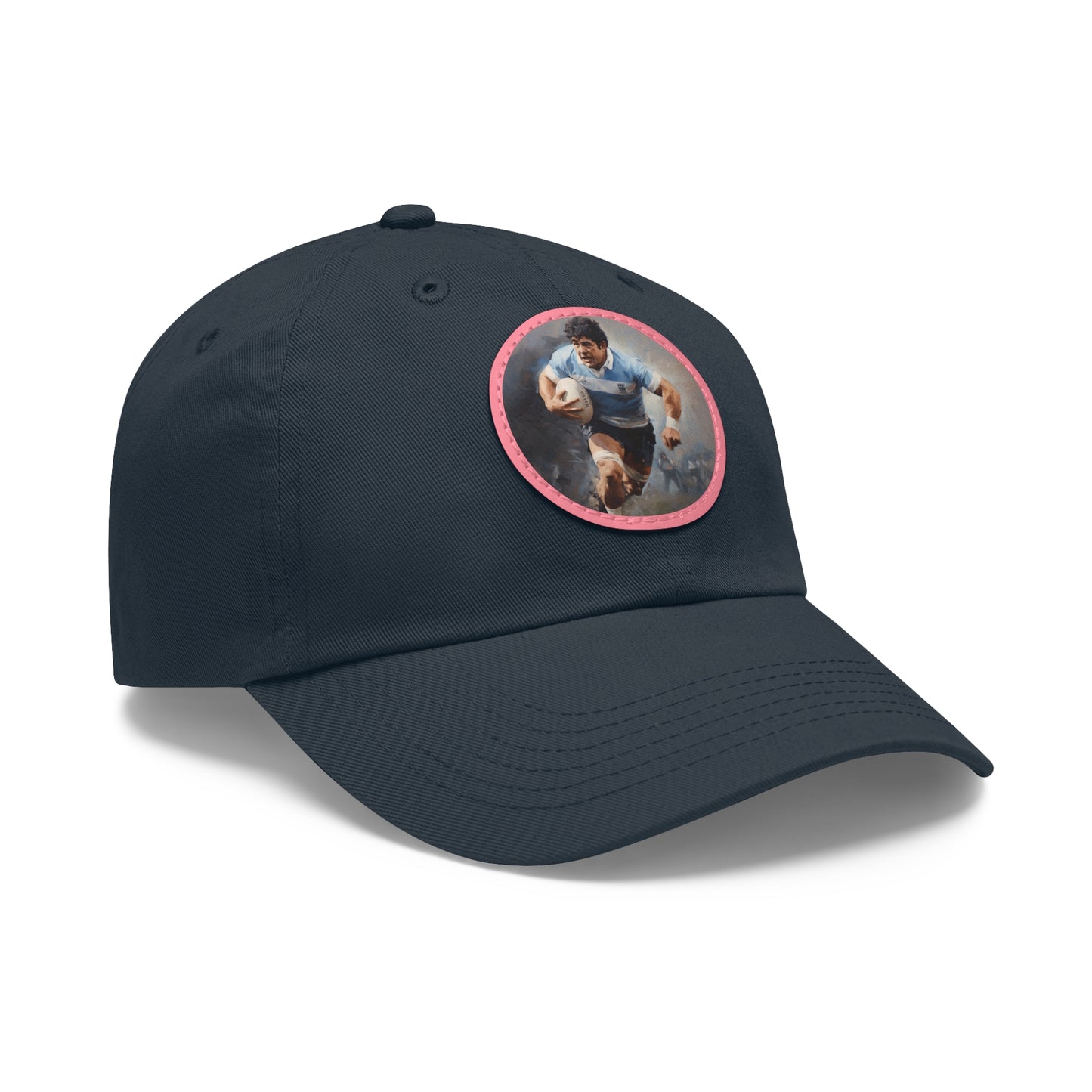 Rugby Maradona Round Leather Patch Hat
