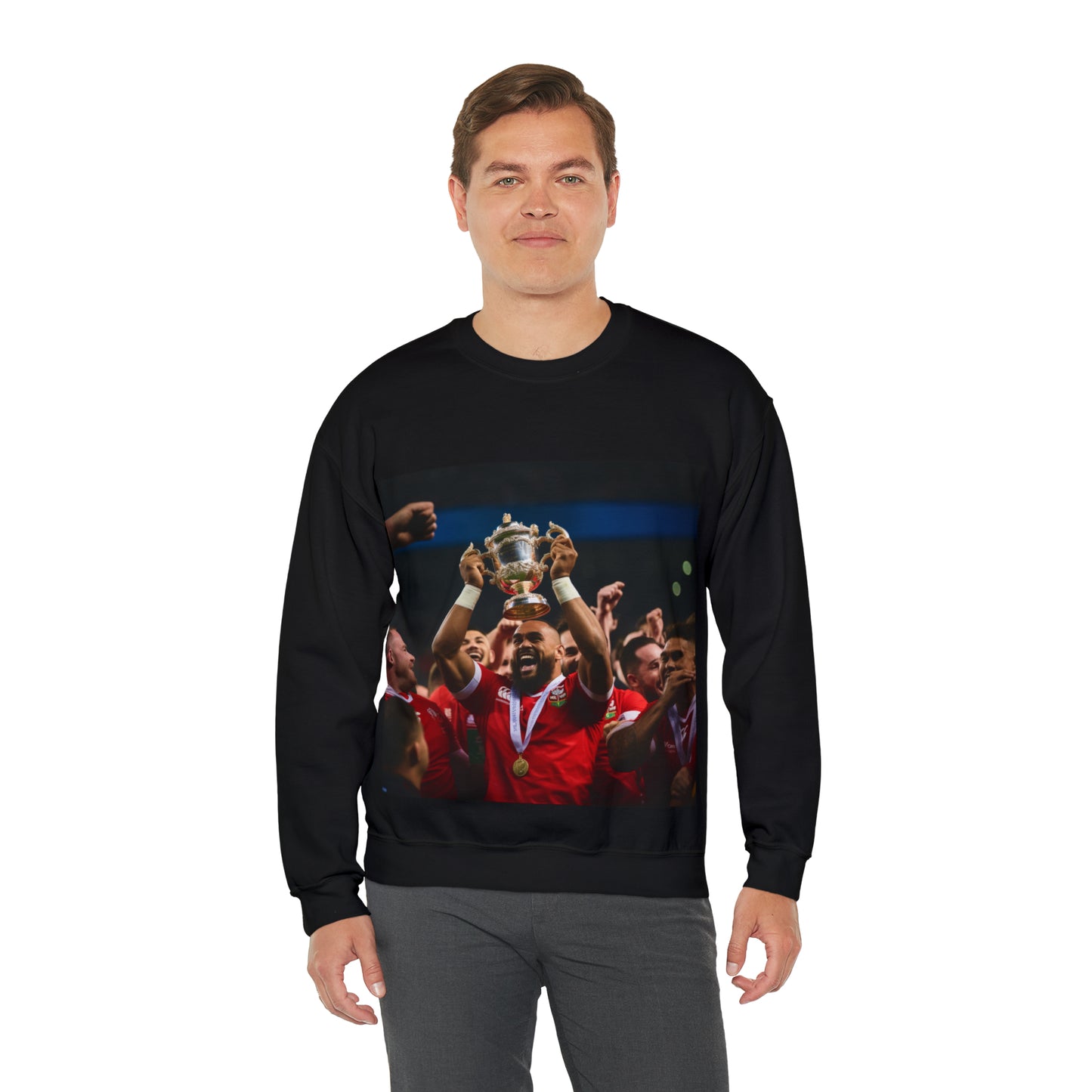 Tonga lifting the RWC - black sweatshirt