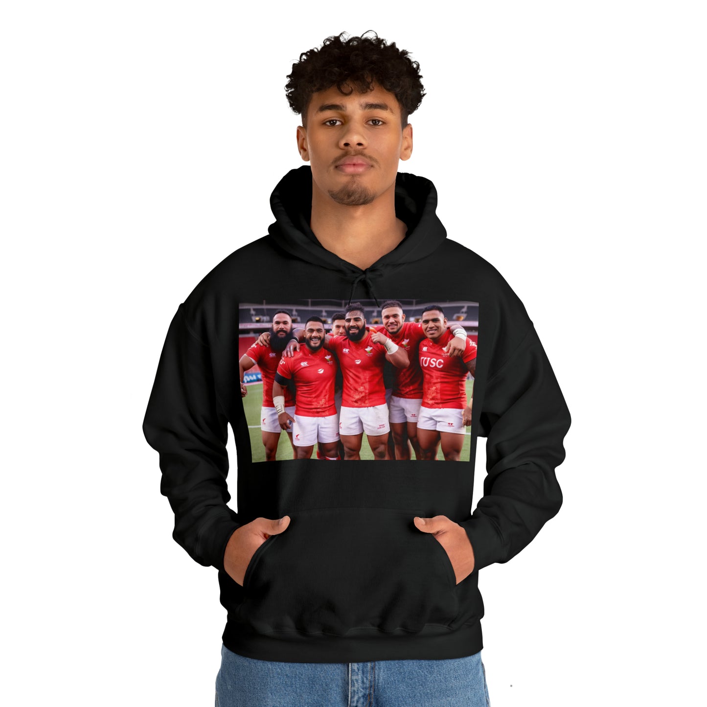 Post Match Tonga - dark hoodies
