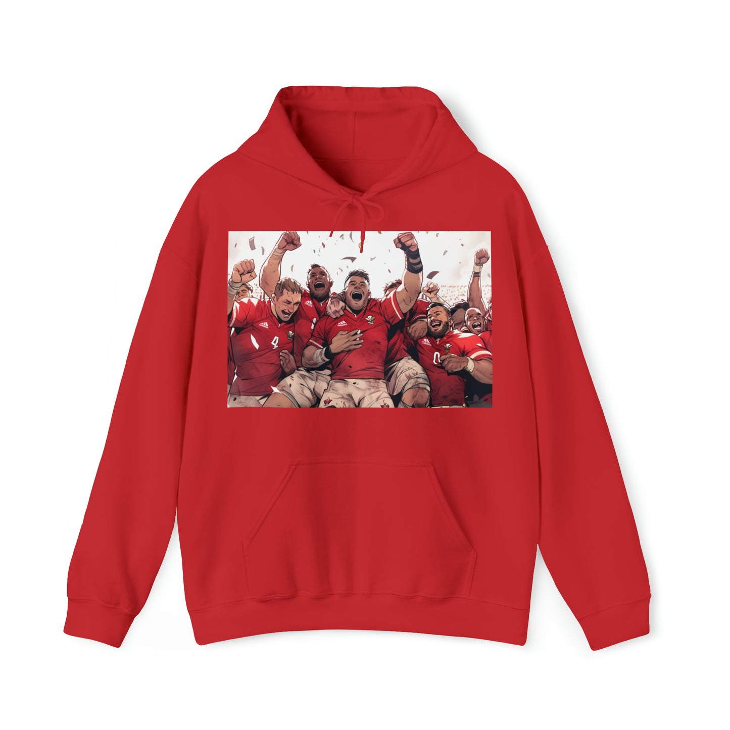 Wales Celebrating - dark hoodies