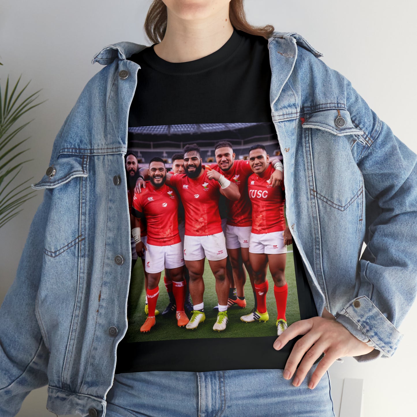 Post Match Tonga - dark shirts
