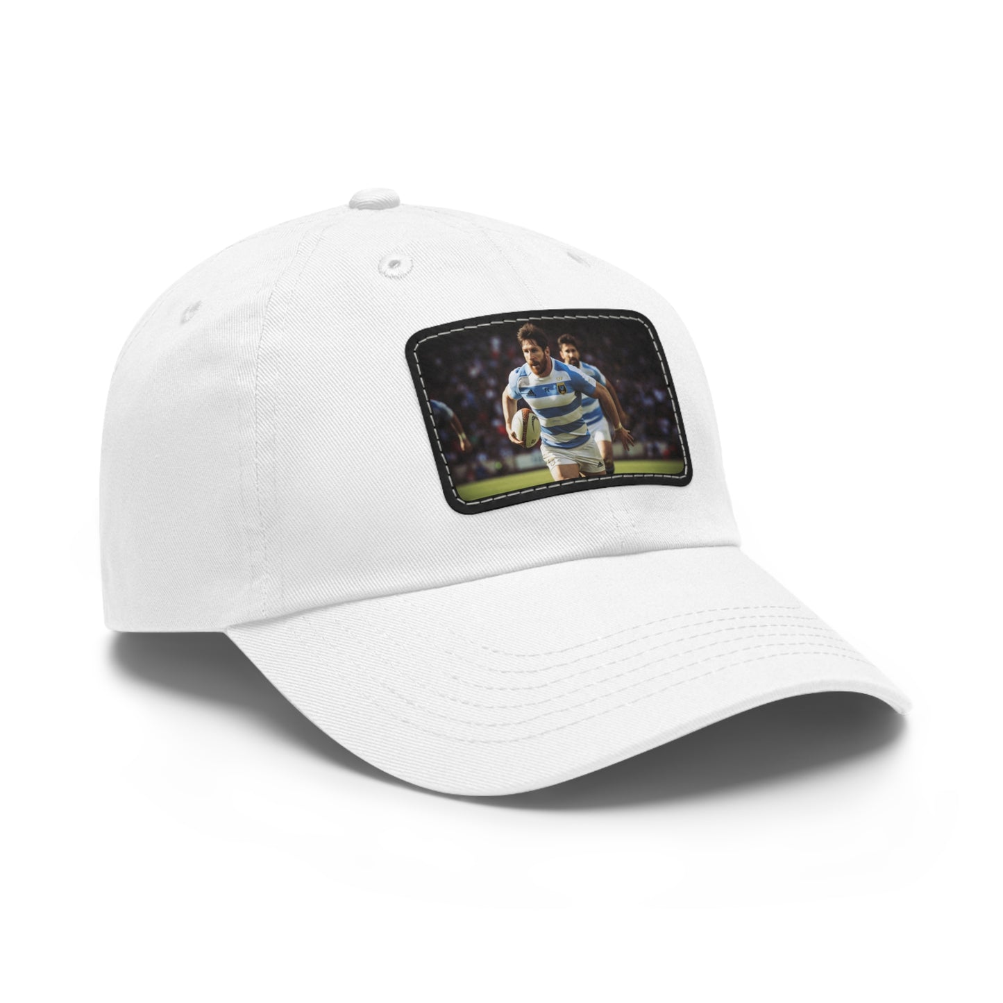 Rugby Messi Rectangle Leather Patch Hat