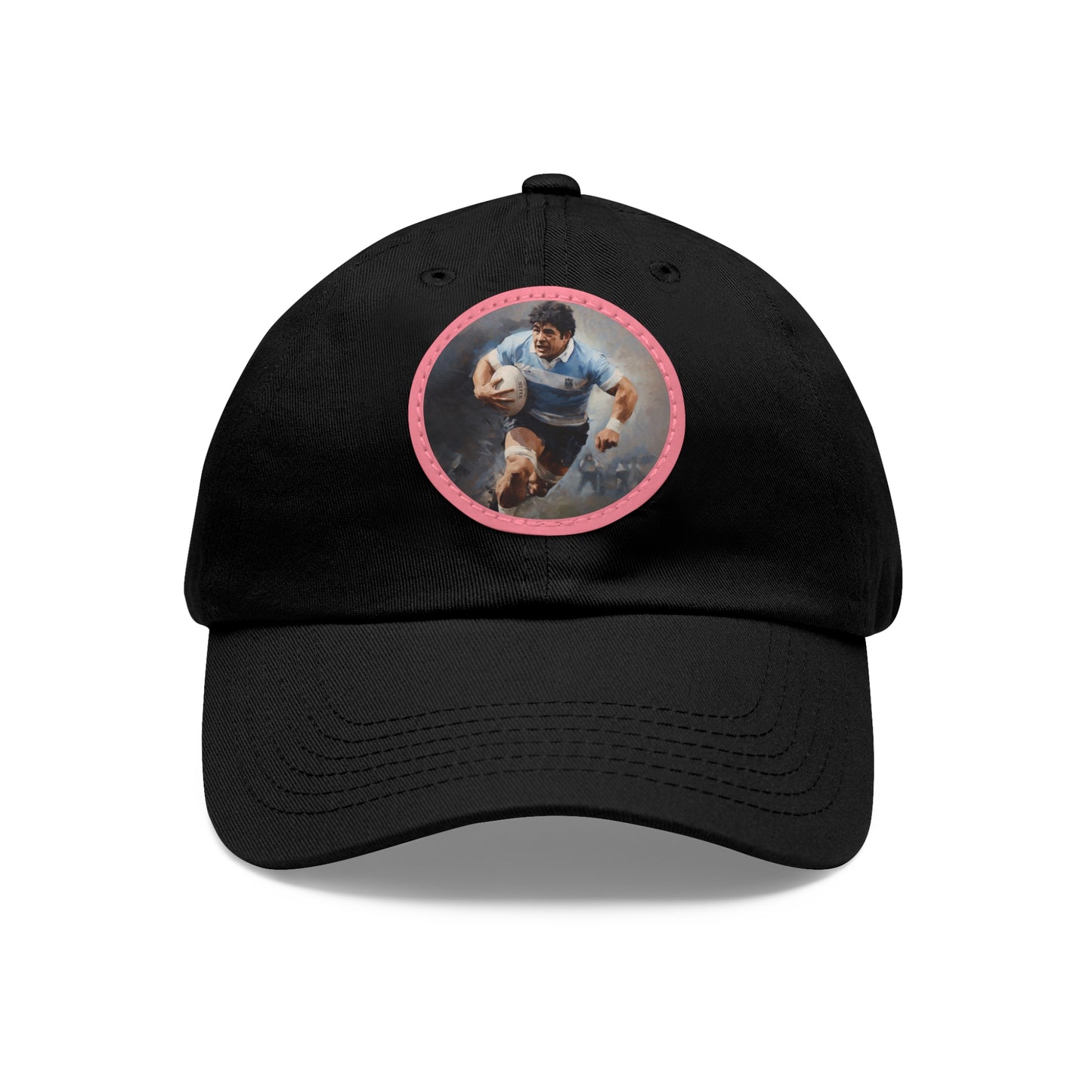 Rugby Maradona Round Leather Patch Hat