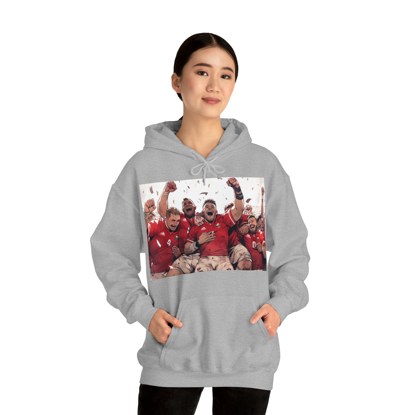 Wales Celebrating - light hoodies